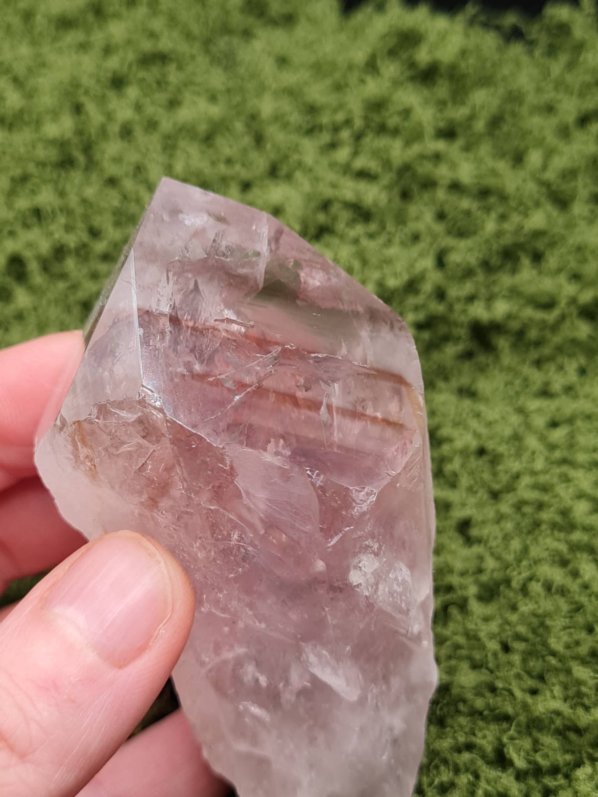 Powellite Amethyst Rough Point Wand From Bahia, Brazil, Uv-reactive, 138g