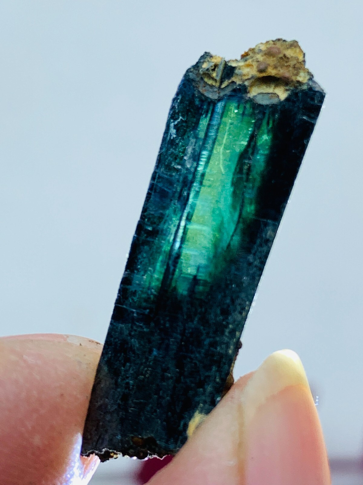 10ct 30mm TOP EXCELLENT BLUE GREEN VIVIANITE CRYSTALS Specimen FROM Brazil GEM