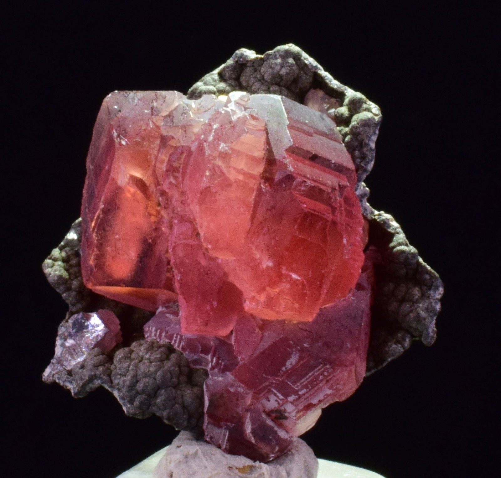 2.1cm RHODOCHROSITE STEPPED CRYSTALS PERU OLD STOCK UCHUCCHACUA MINE RB731