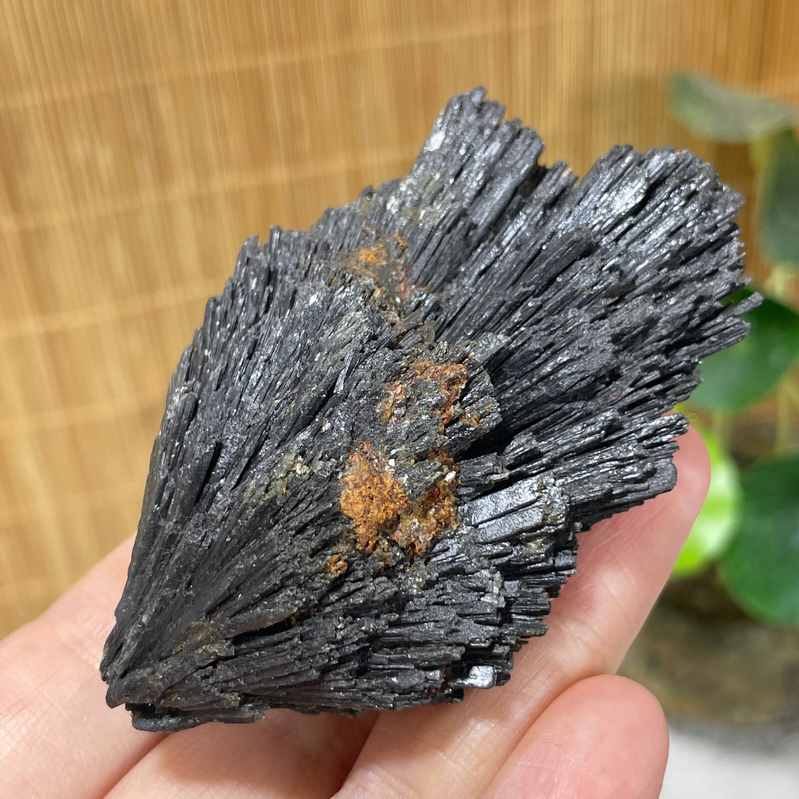 77g Natural Irregular natural black crystal cluster mineral specimen（dian qishi）