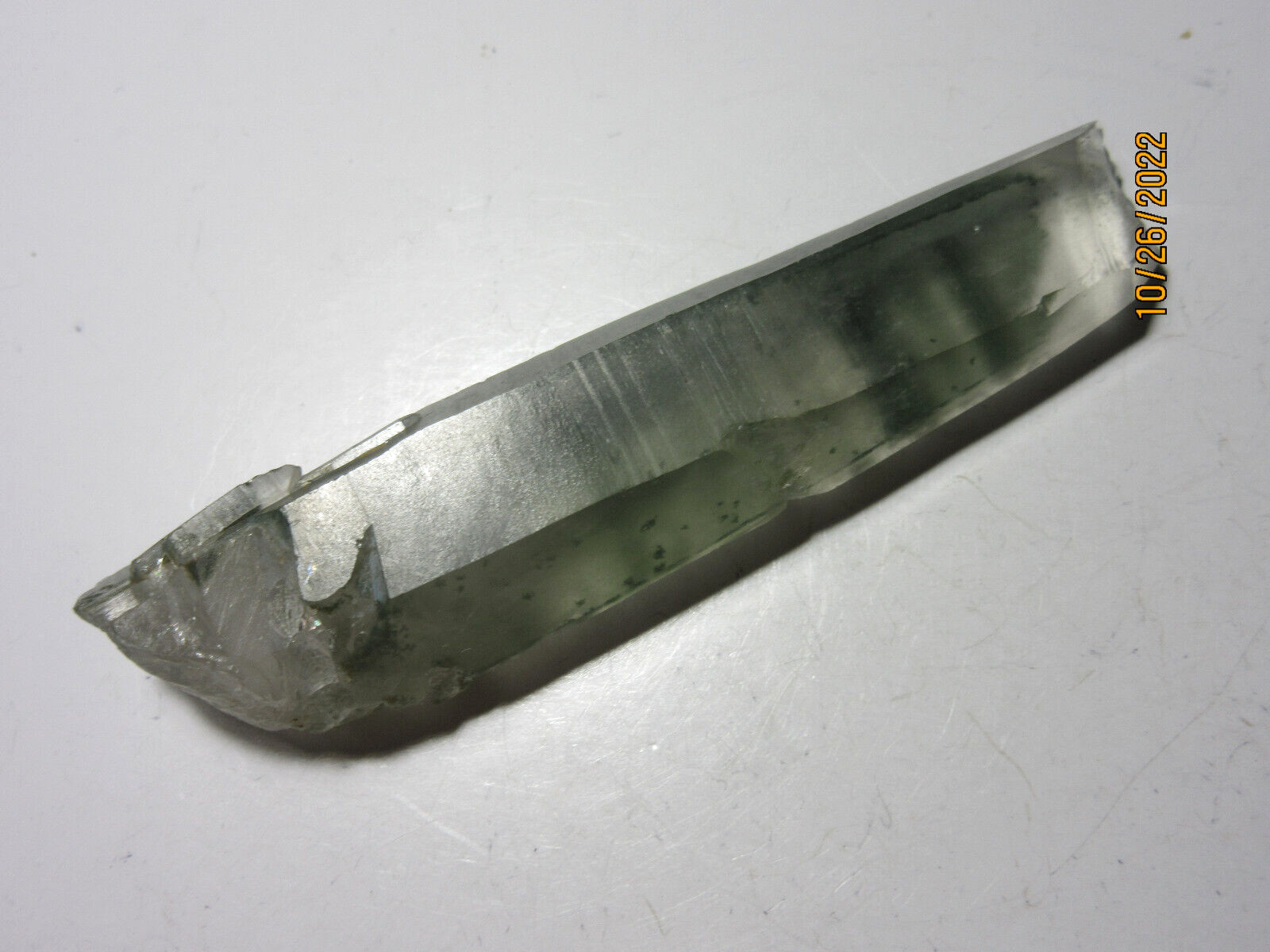 Chlorite Quartz Crystal Healer Piece 3 3/8 Inch Collectible Reiki CQP-1