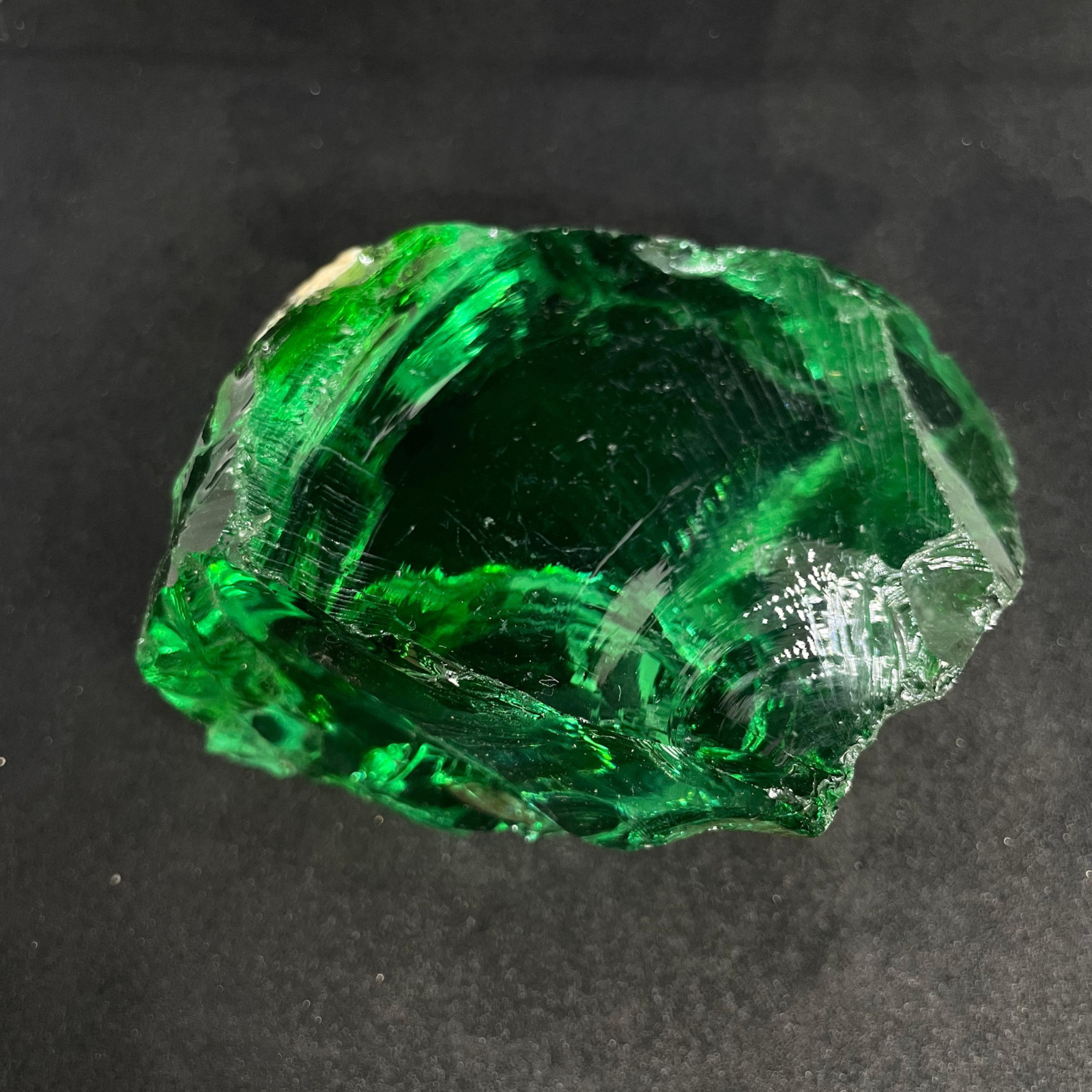 Premium Large Raw Green Obsidian Stone 1050-1200 CT– Crystal for Home Décor