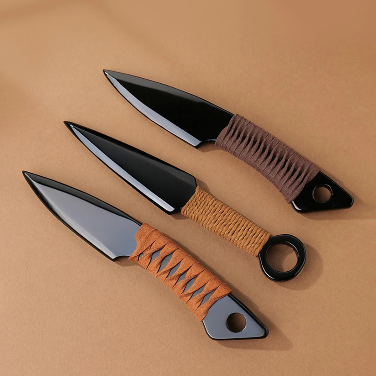 1PC Natural Crystal Obsidian Original Stone Model Knife Polishing Unbladed Knife