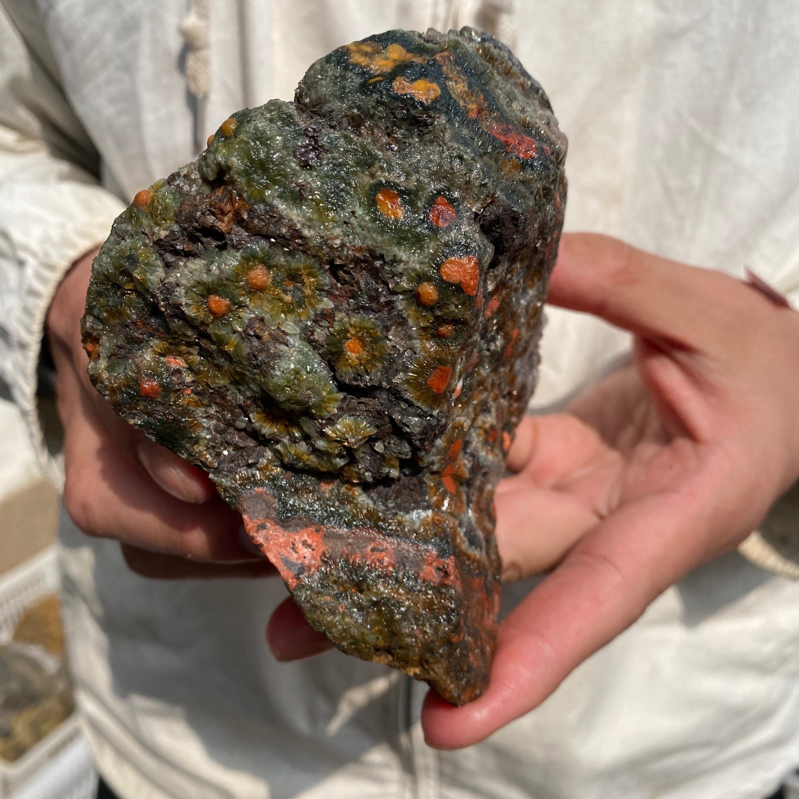 2lb Raw Natural colourful ocean jasper quartz crystal rough mineral specimen