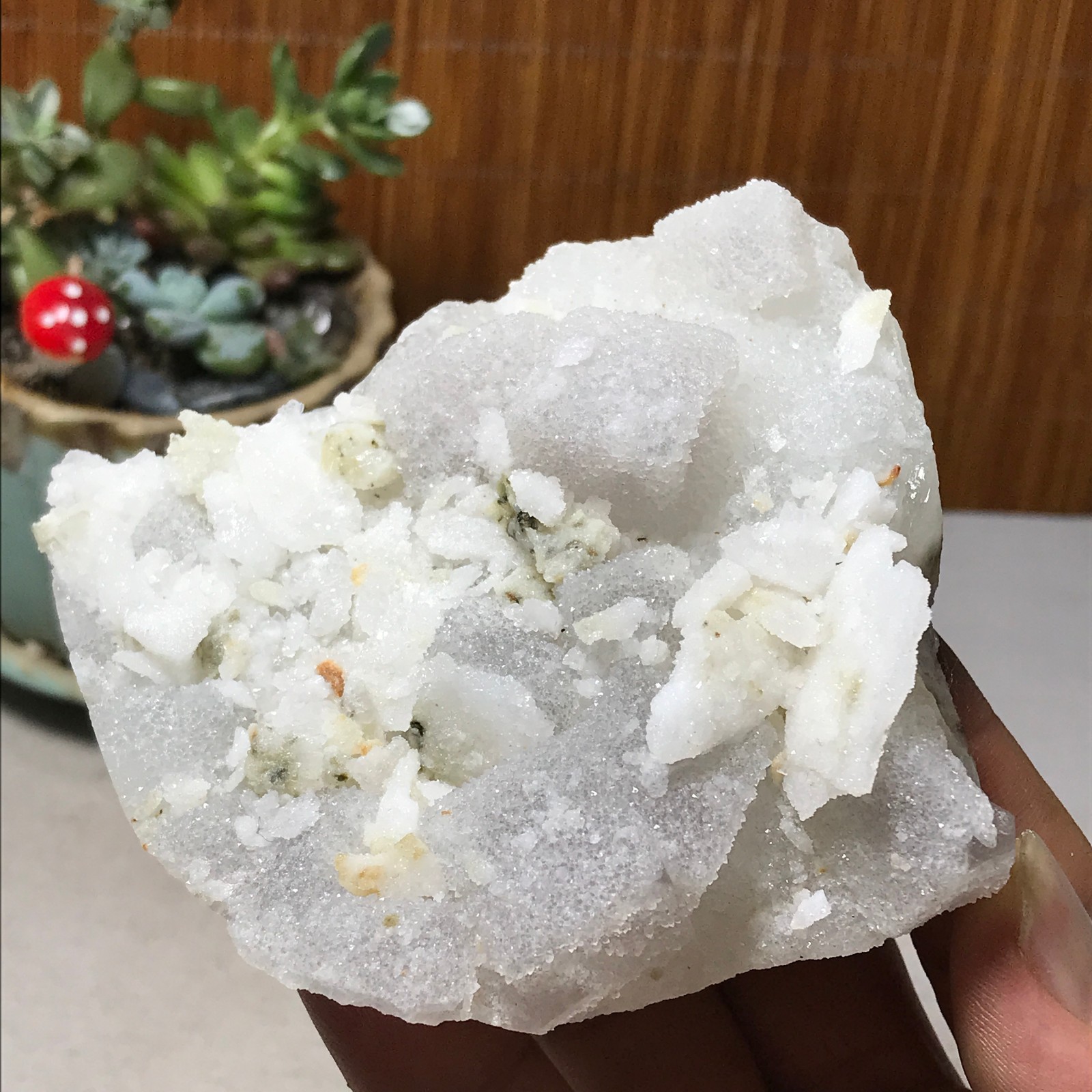 88-78-32mm Natural Light purple calcite fluorite Mineral Specimen 305g A6070
