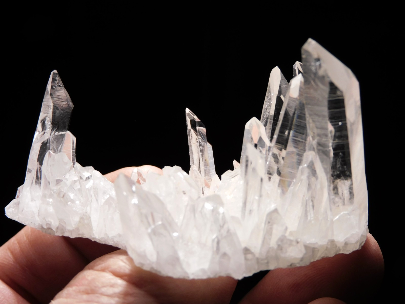 Super TRANSLUCENT Quartz Crystal BURR Cluster Collier Creek ARKANSAS 48.5gr