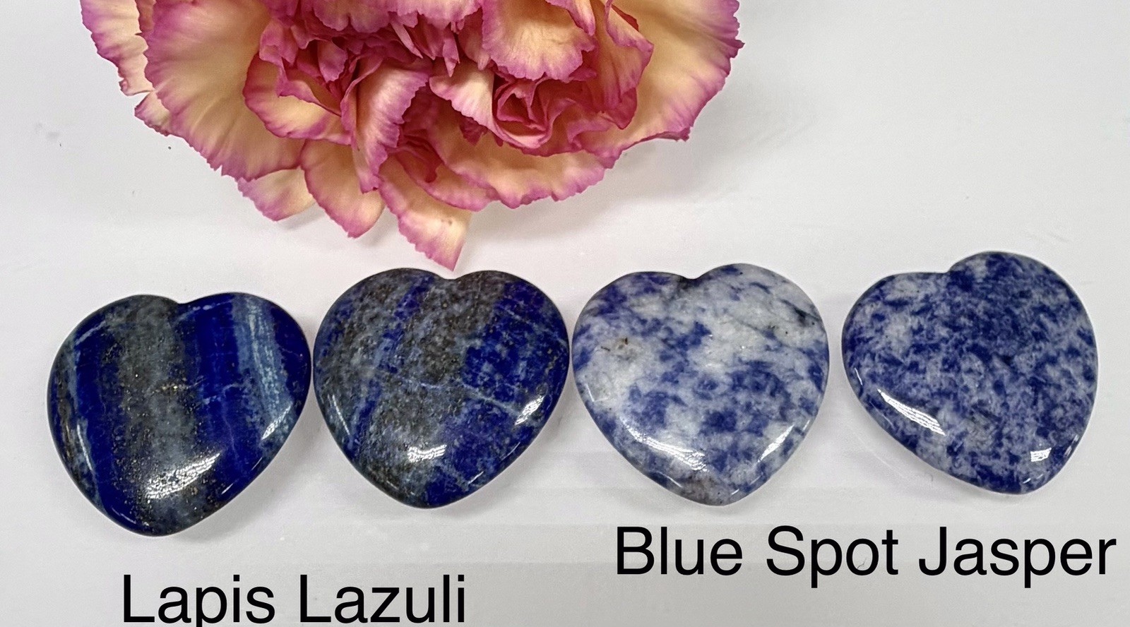 Wholesale Lot 12 Pcs 30mm Mixed Crystal Heart ❤️ Healing Energy