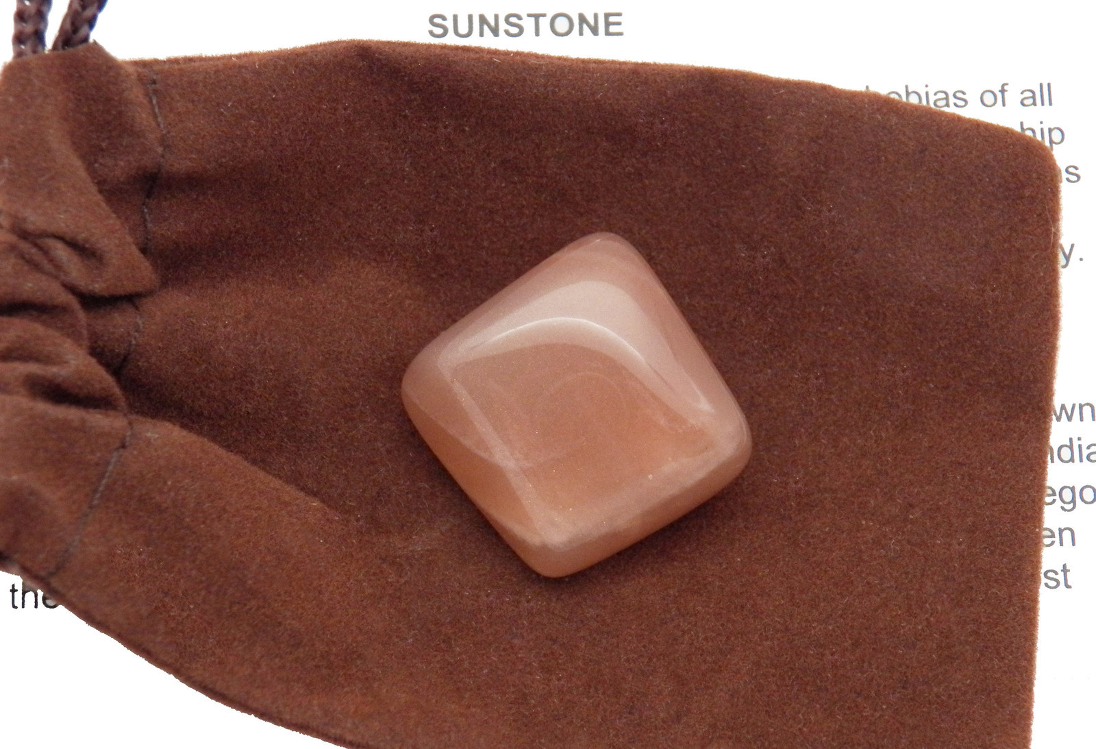 SUNSTONE Feldspar gold sheen tumbled stone Gemstone from Kenya Small 2.1-4 g