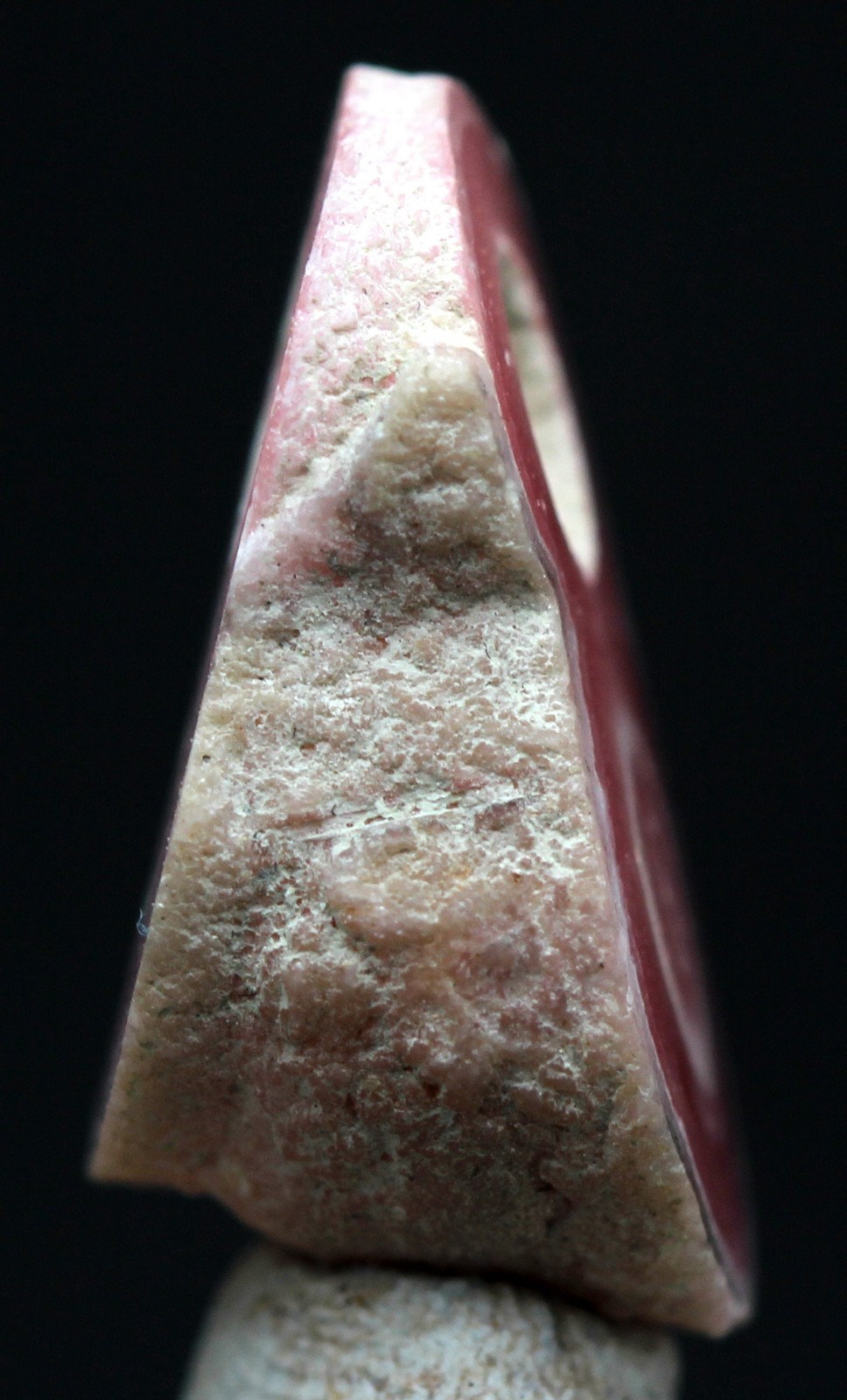 BANDED RHODOCHROSITE Mineral Specimen Stalactite Section Cave Crystal ARGENTINA