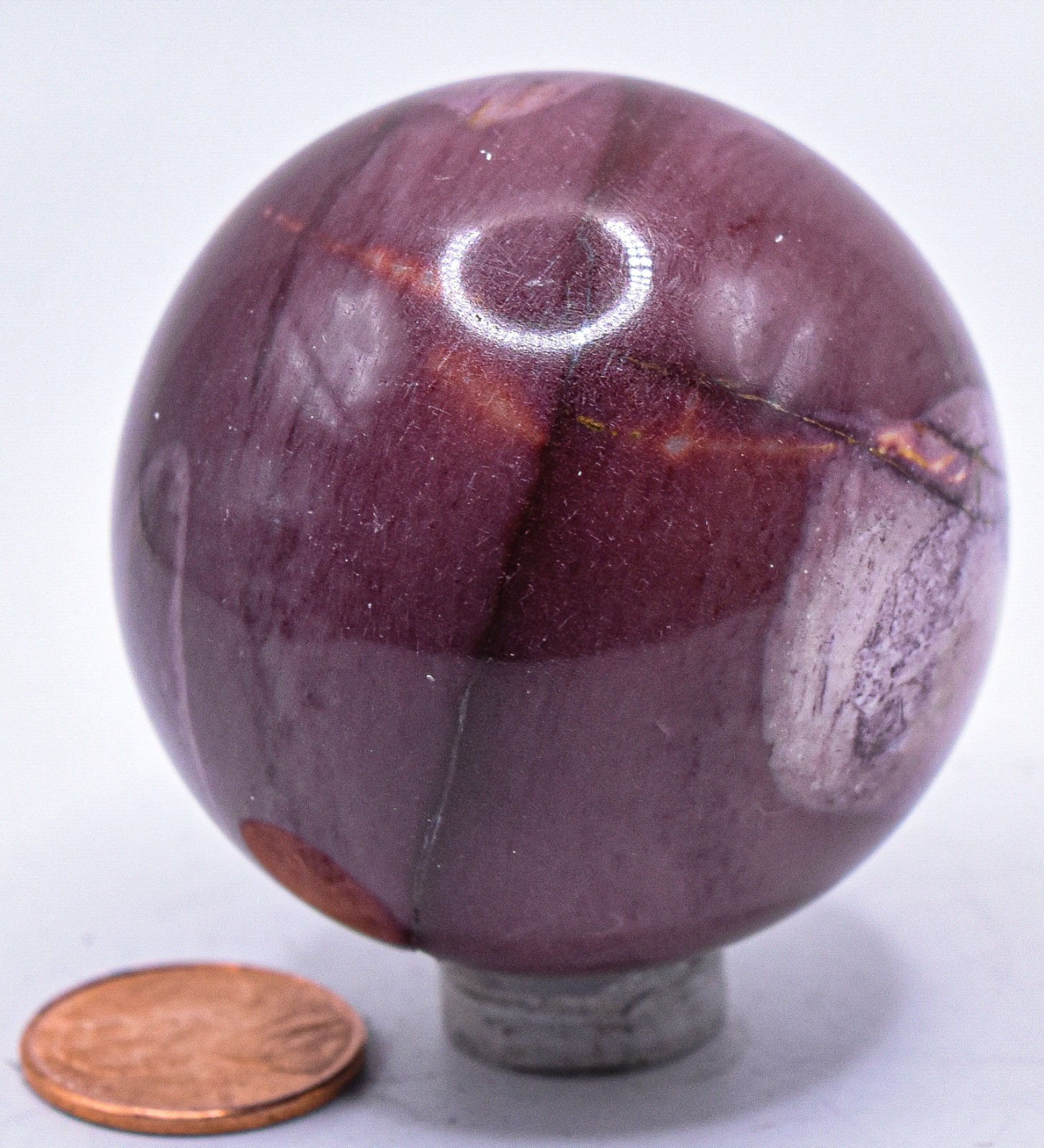 48mm Purple Mookaite Jasper Sphere Polished Gemstone Crystal Mineral – Australia