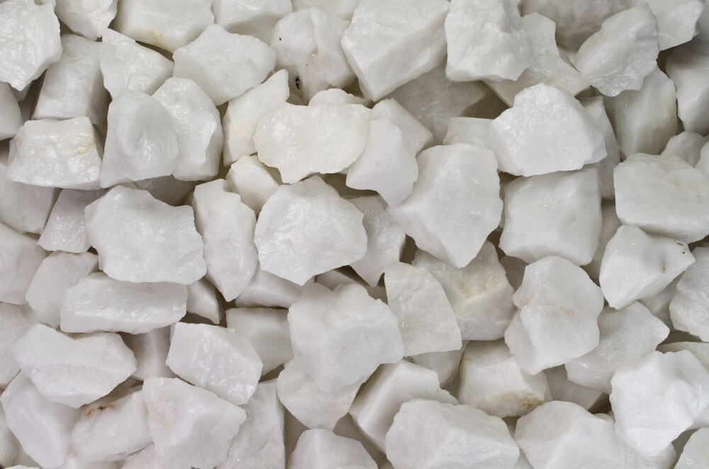 3 lbs White King Quartz Rough Stones – Natural Crystal Mineral Rock Tumbling
