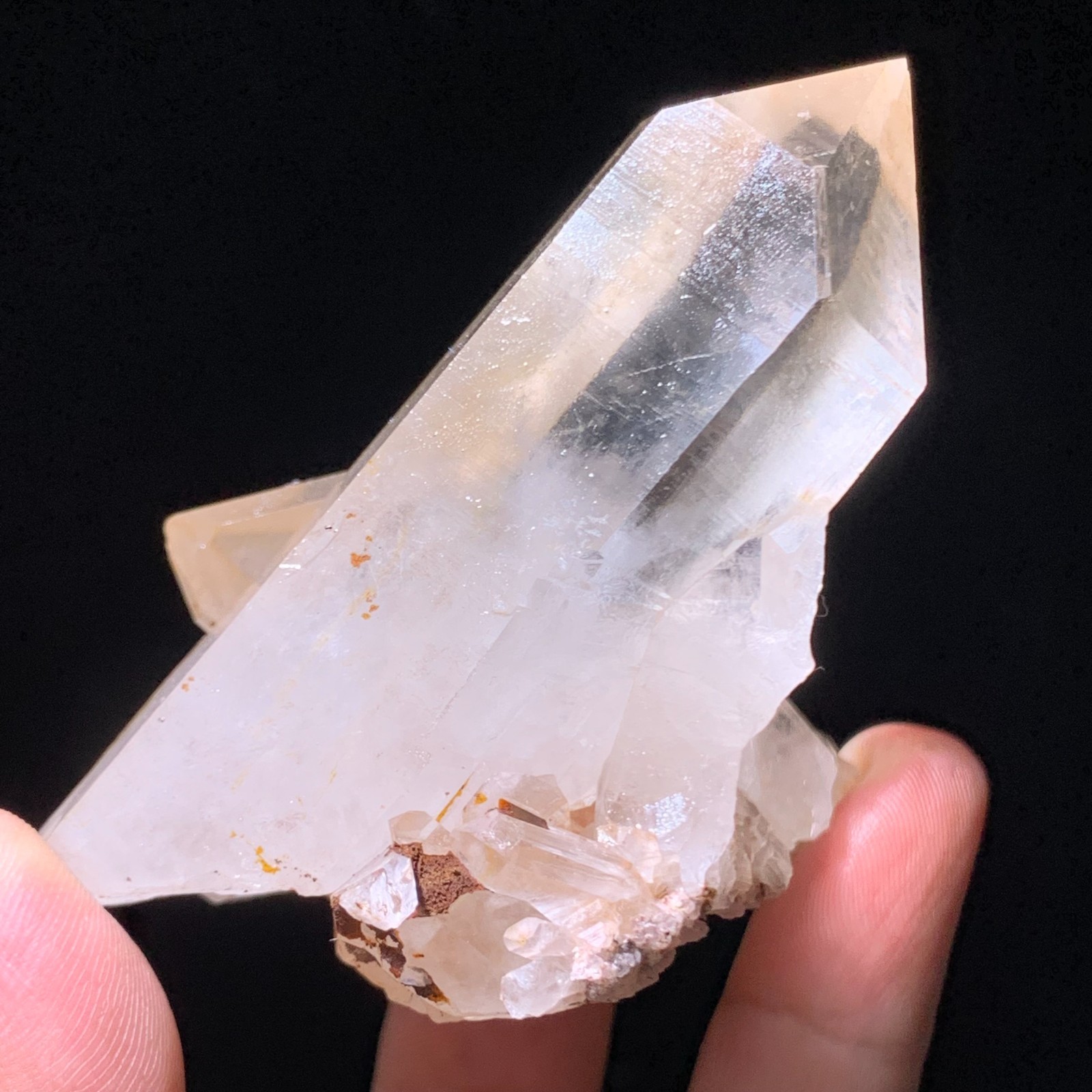 146g Natural white crystal cluster point mineral specimen Chakras Healing