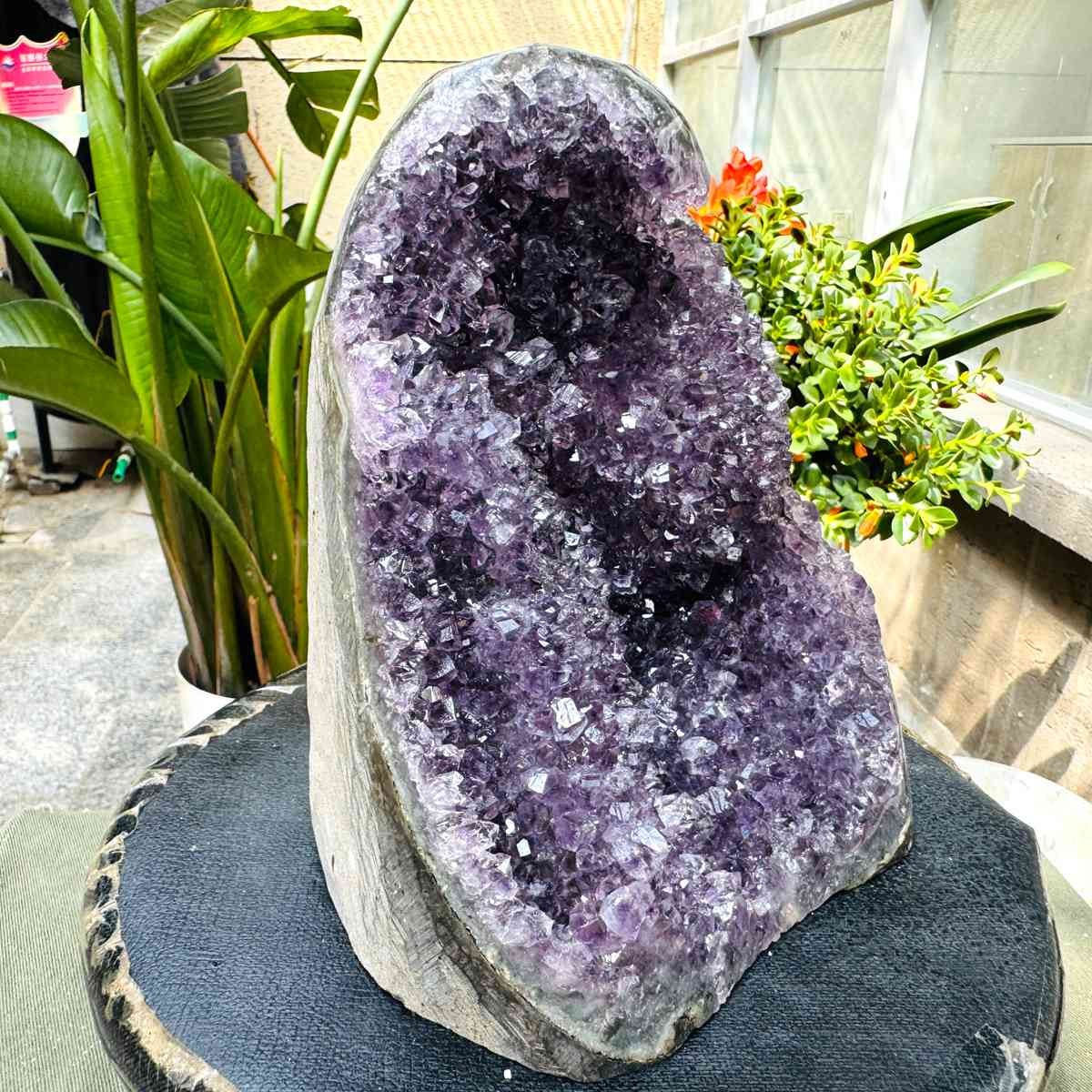 7.08LB Natural Uruguayan Amethyst Cluster Cave Display Specimen Healing