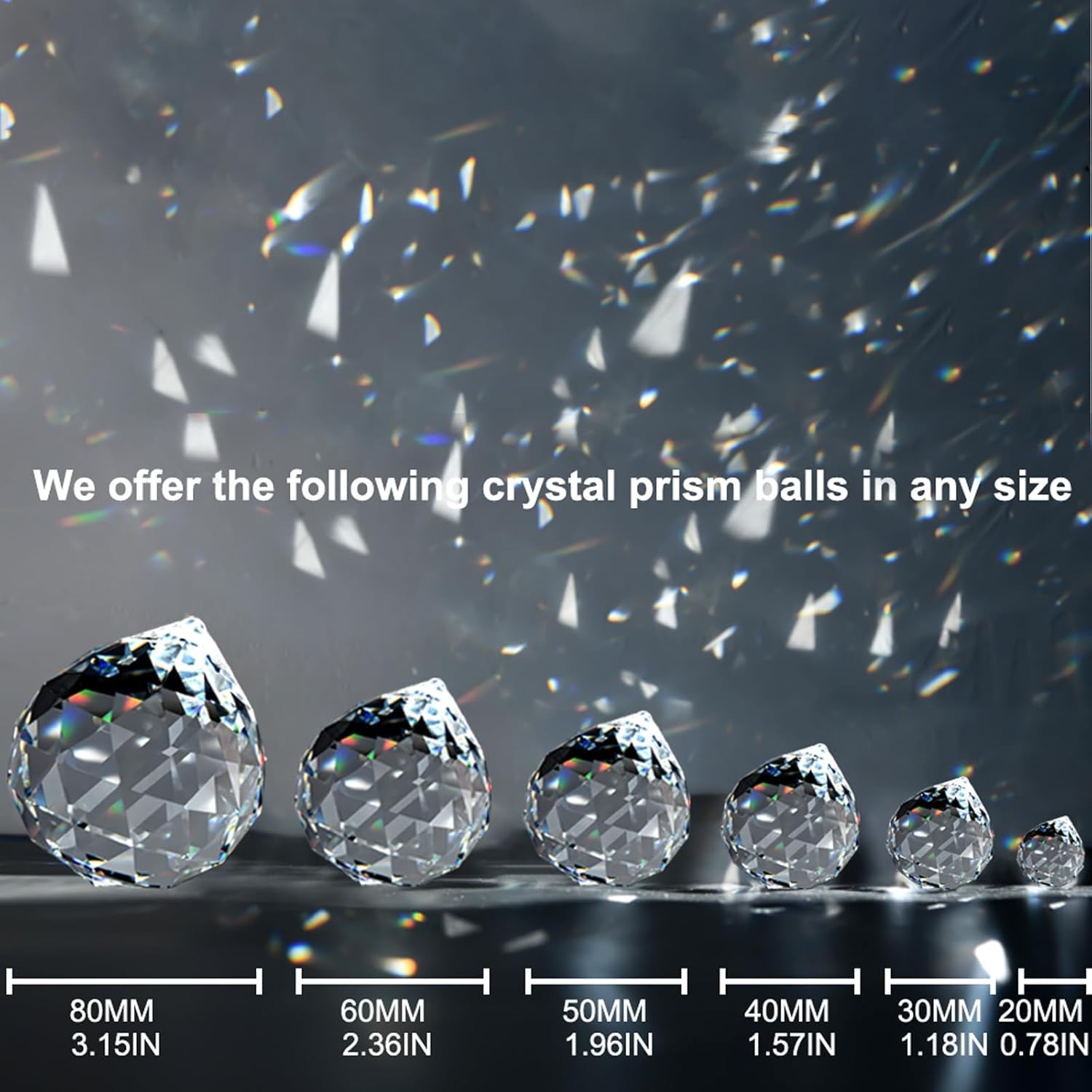 4 Pack Clear TOP K9 Crystal Prism Ball Pendant Sun Catcher Kit