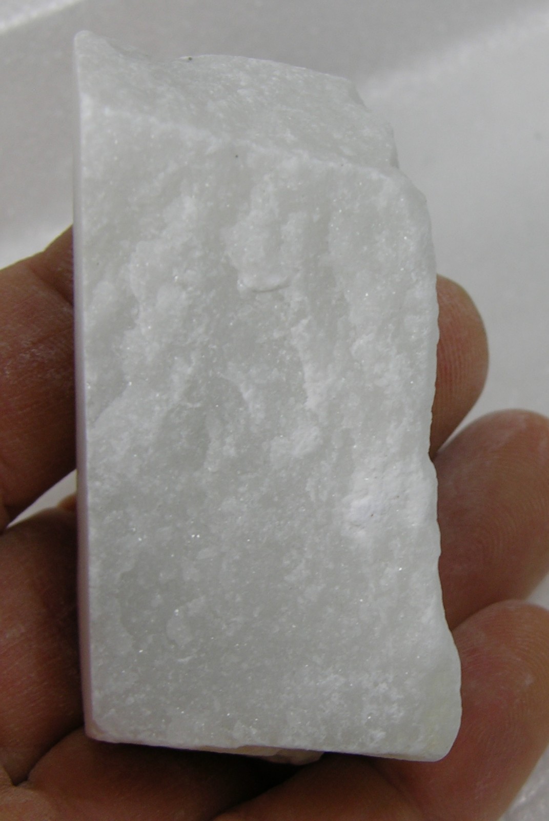 #1 China 85.00g 100% Natural Rough Raw Uncut White Jade Specimen 3.00 oz 58mm