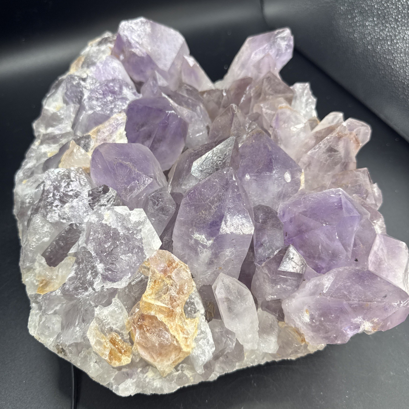 25 LB Huge Natural Amethyst Plate! Big Points! Crystals, Minerals, Congo!