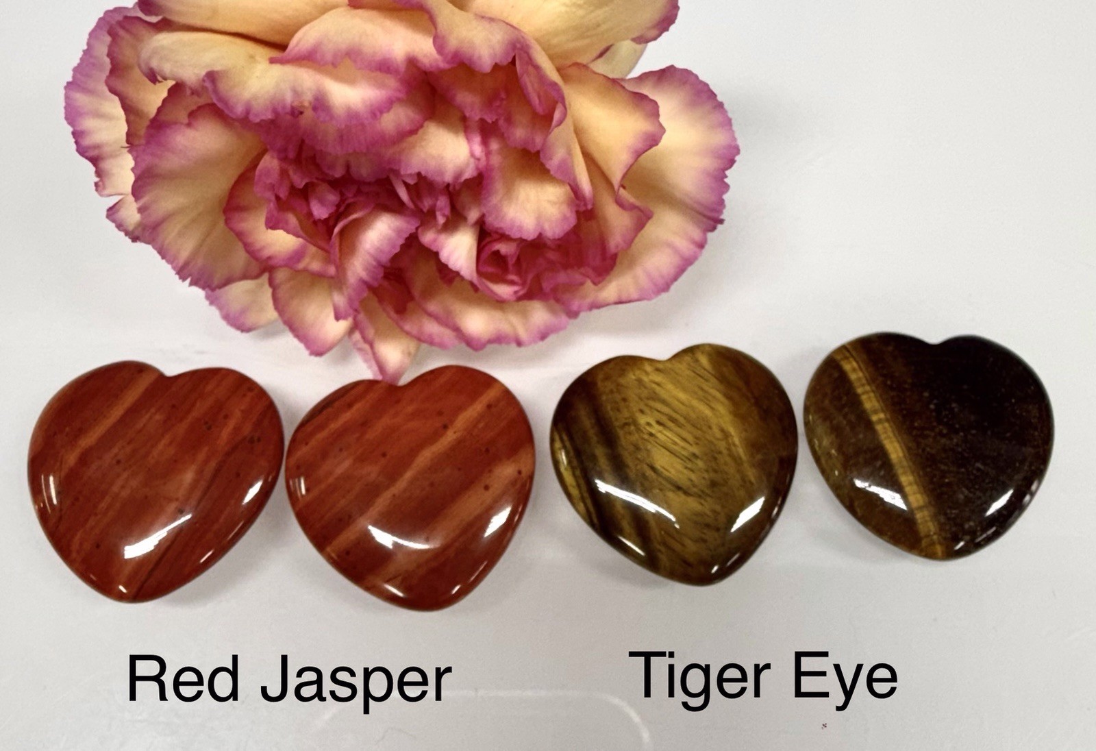Wholesale Lot 12 Pcs 30mm Mixed Crystal Heart ❤️ Healing Energy