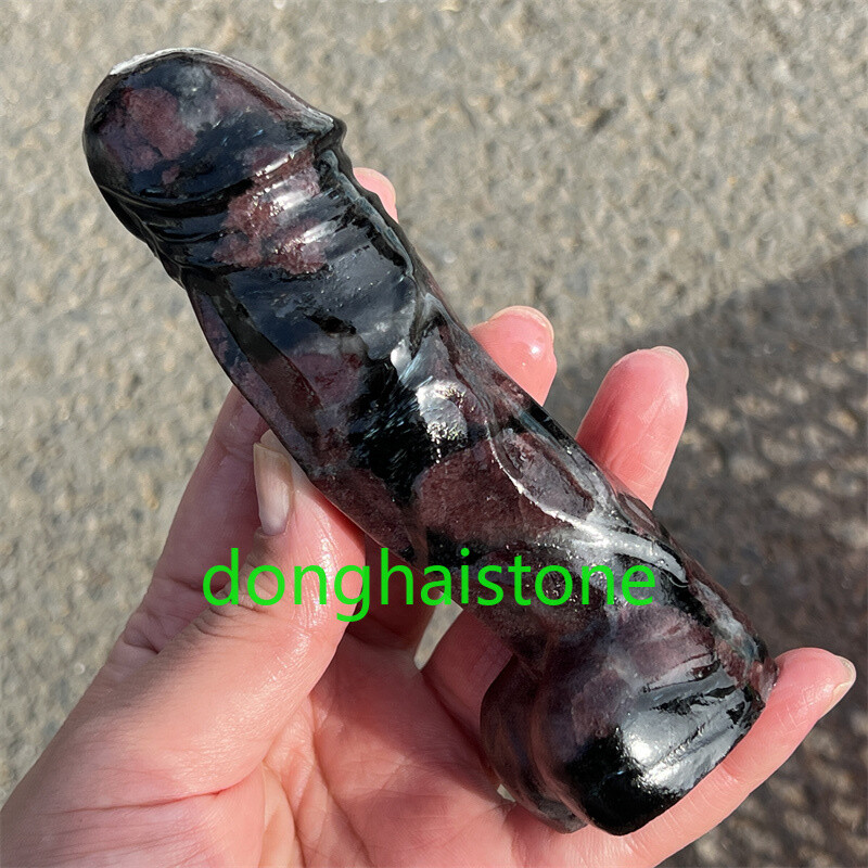 4.7″ Natural Garnet Male Penis skull quartz crystal skull Figurines Healing 1PC