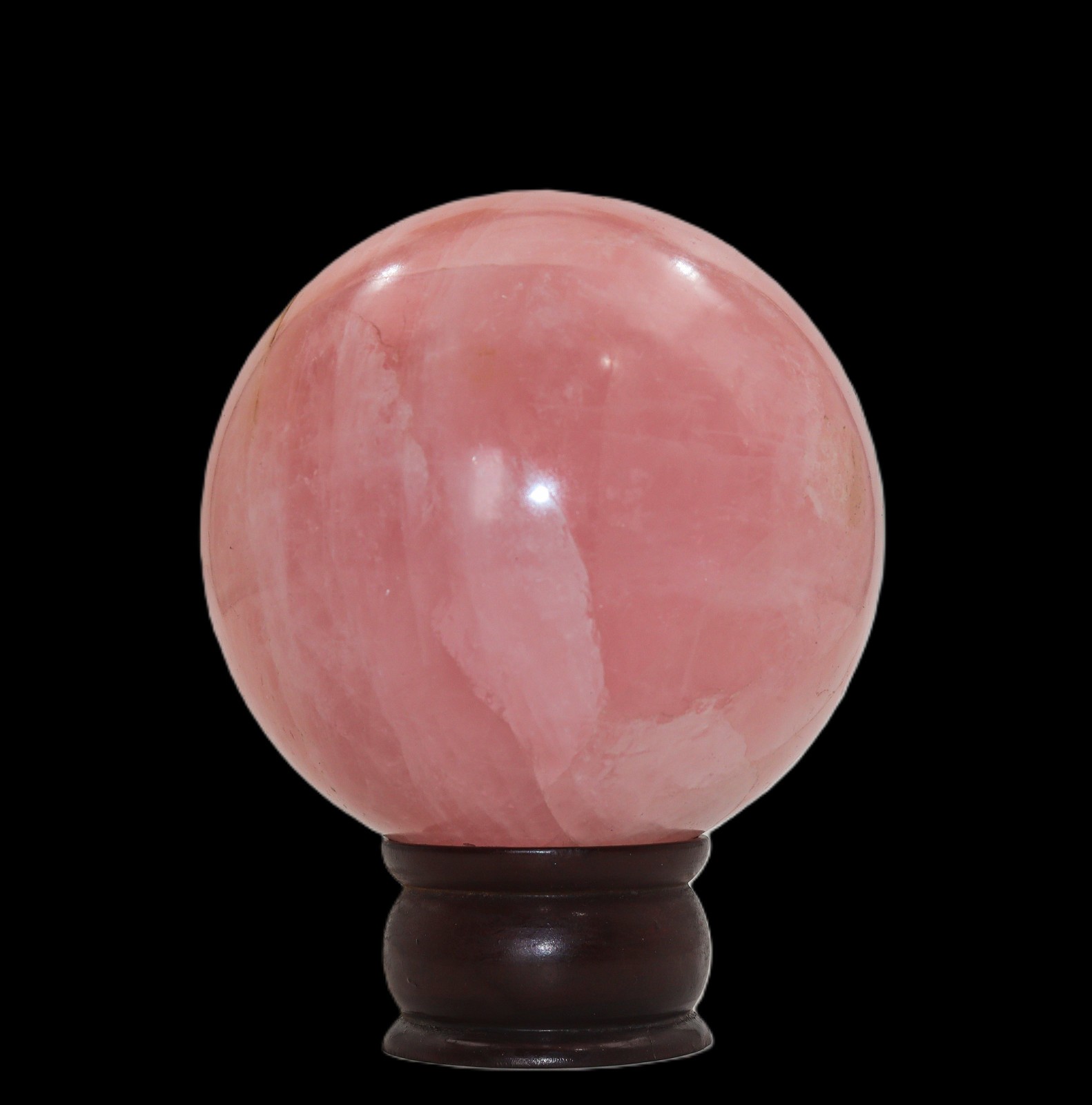 110mm Rose Quartz Sphere Pink Crystal Ball Reiki Healing Stone