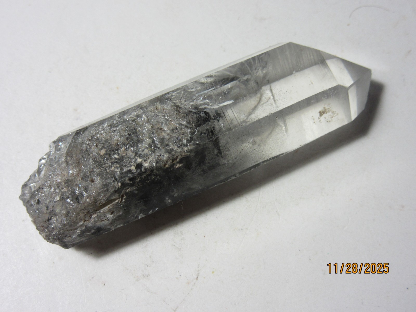 Blue Phantom Quartz 2 3/4 Inch Point Mt. Ida Arkansas Collectible BPQPMIA-2.75