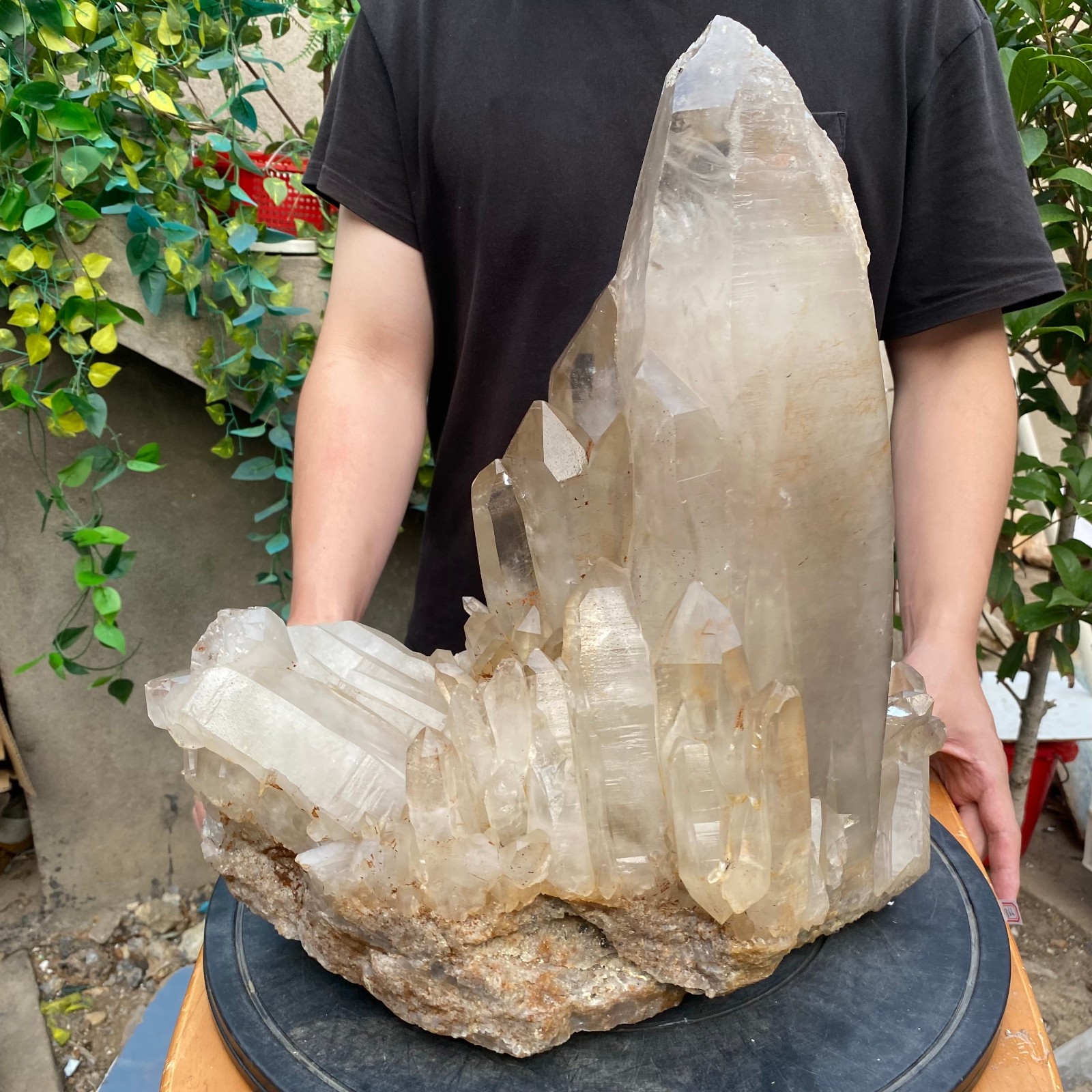 23900G A+Large Natural clear white Crystal Himalayan quartz cluster /mineralsls