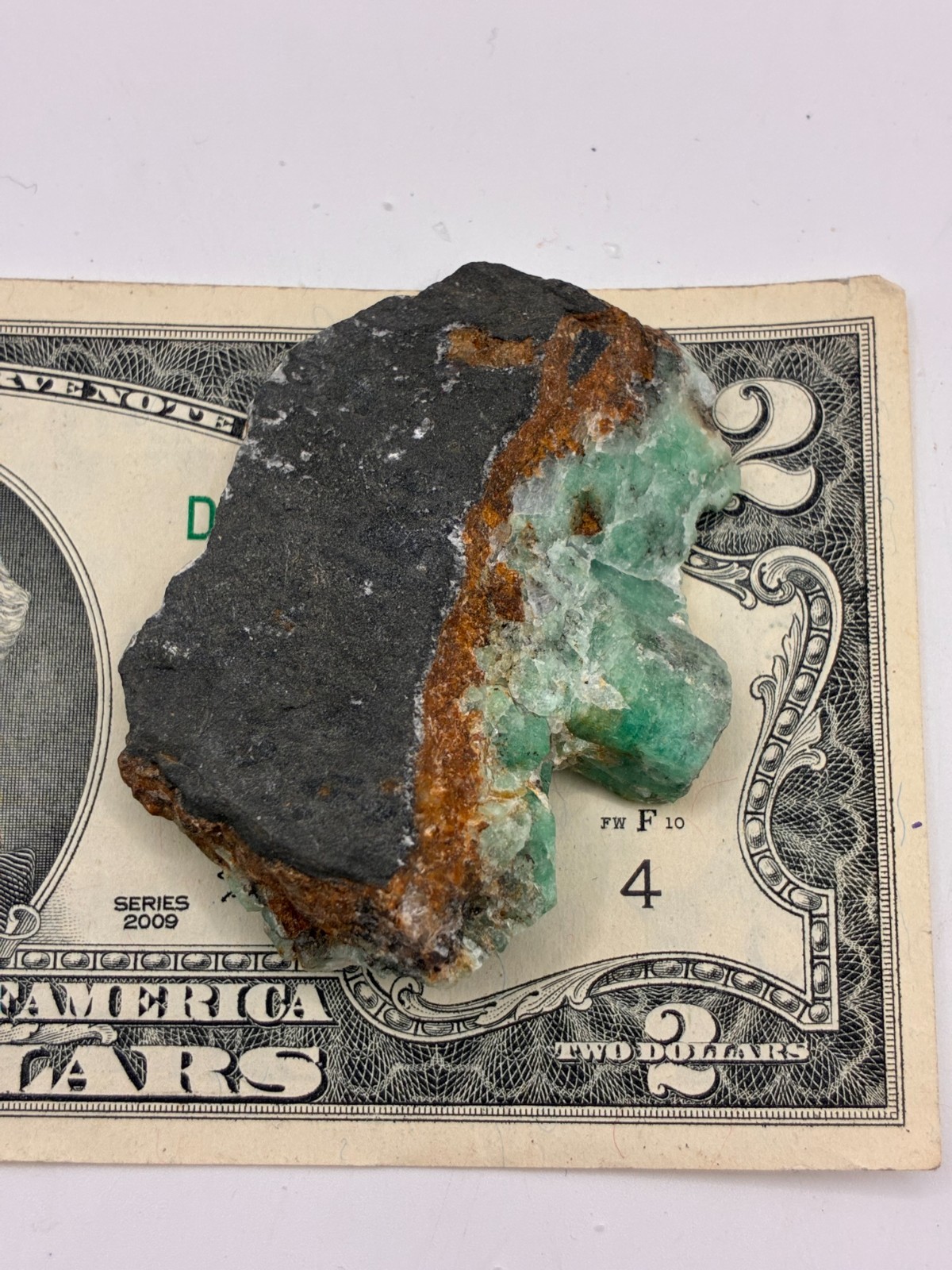 Rough Crystal Colombian Emerald Raw Matrix Collector Piece, Natural Not treament