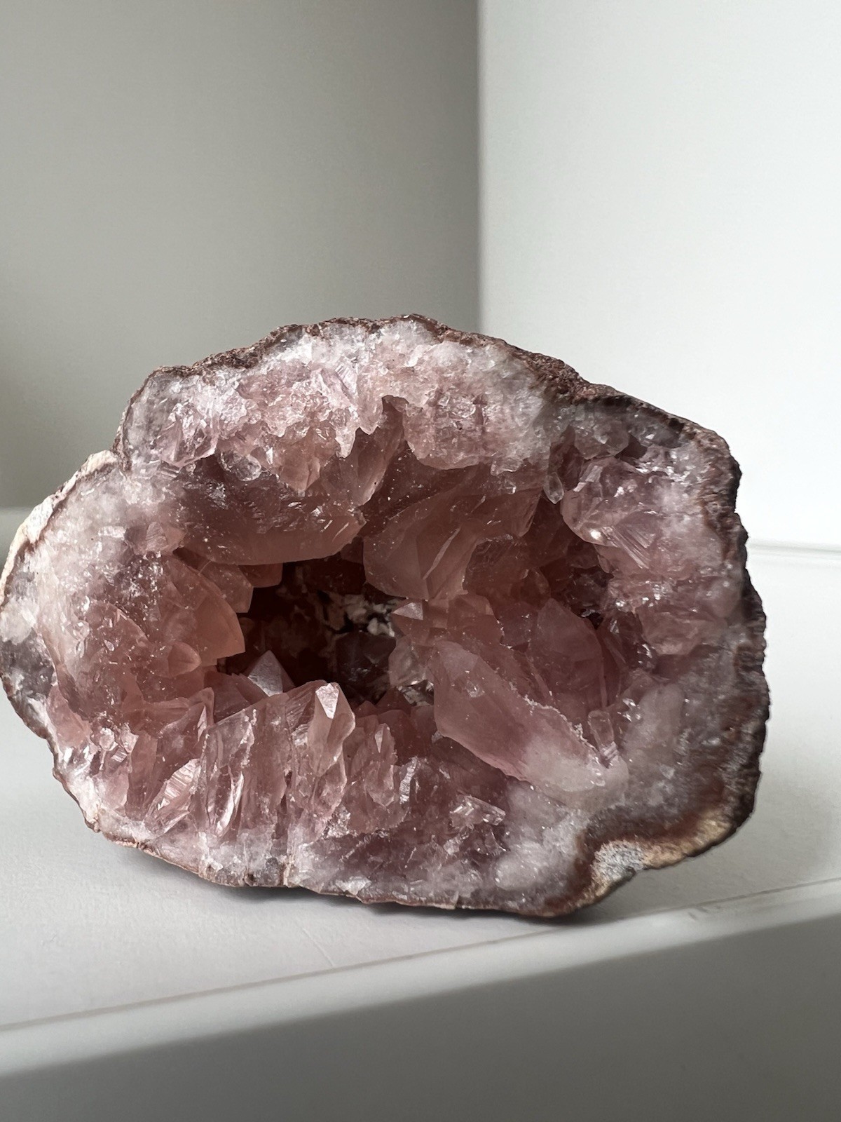 42g – Mini Pink Amethyst Geode Cave from Argentina