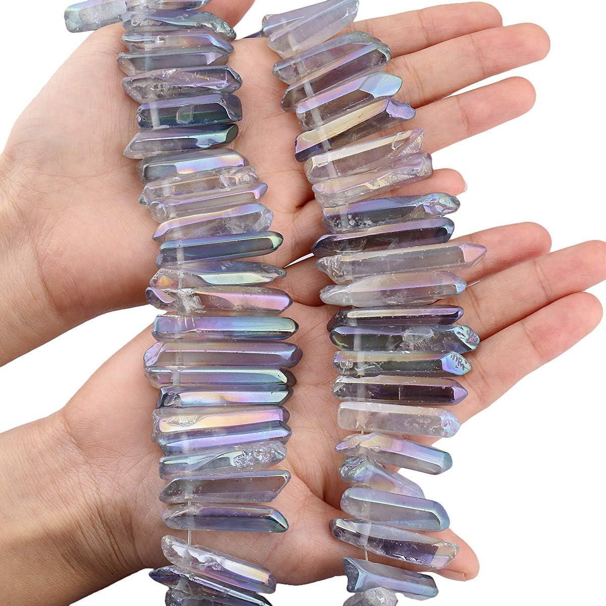 Natural Rock Crystal Quartz Crystal Points for Jewelry Making | Grey Titanium Co
