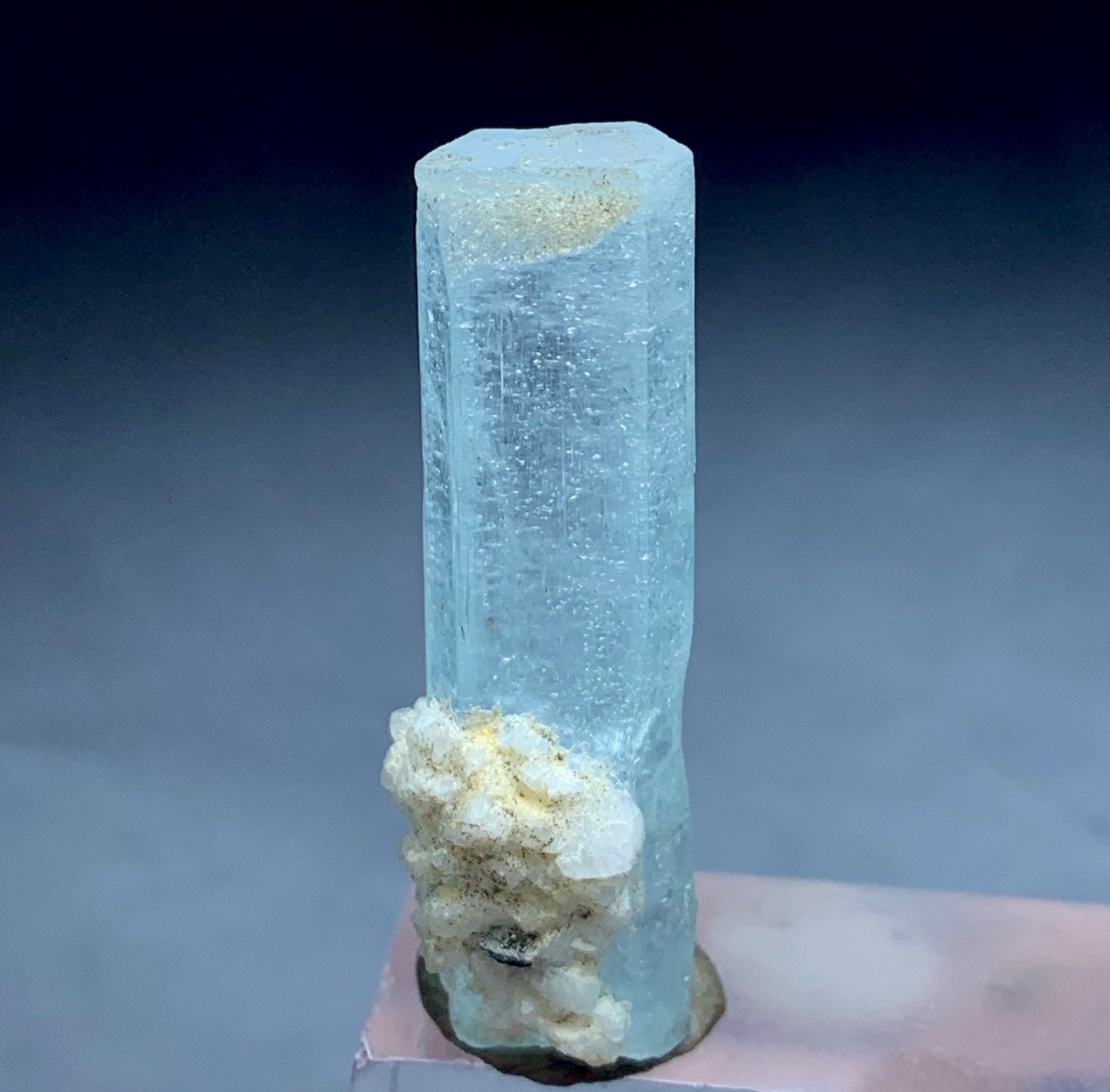 33 Carat Beautiful Sky Blue Natural Aquamarine Crystal Specimen From Pakistan