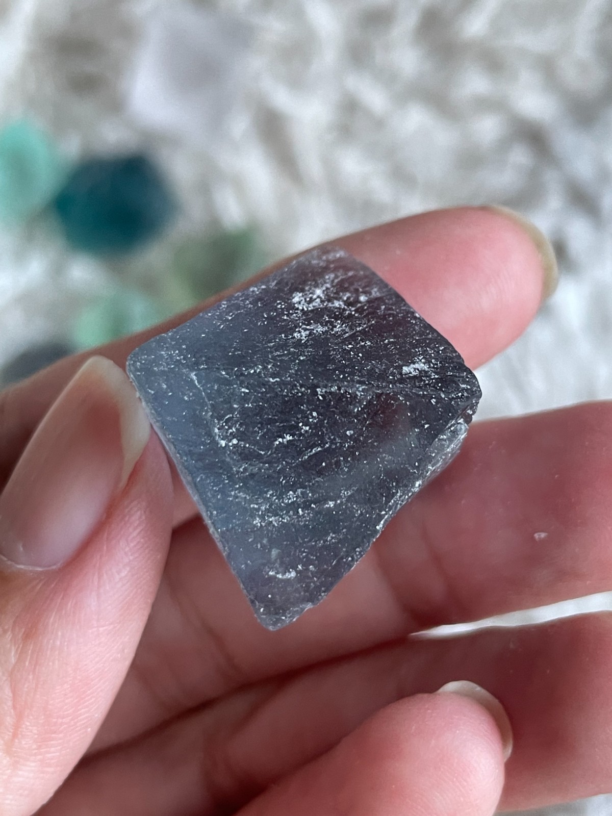 Raw Fluorite Octahedron Crystals – Natural Rainbow Fluorite- Intuitive pick