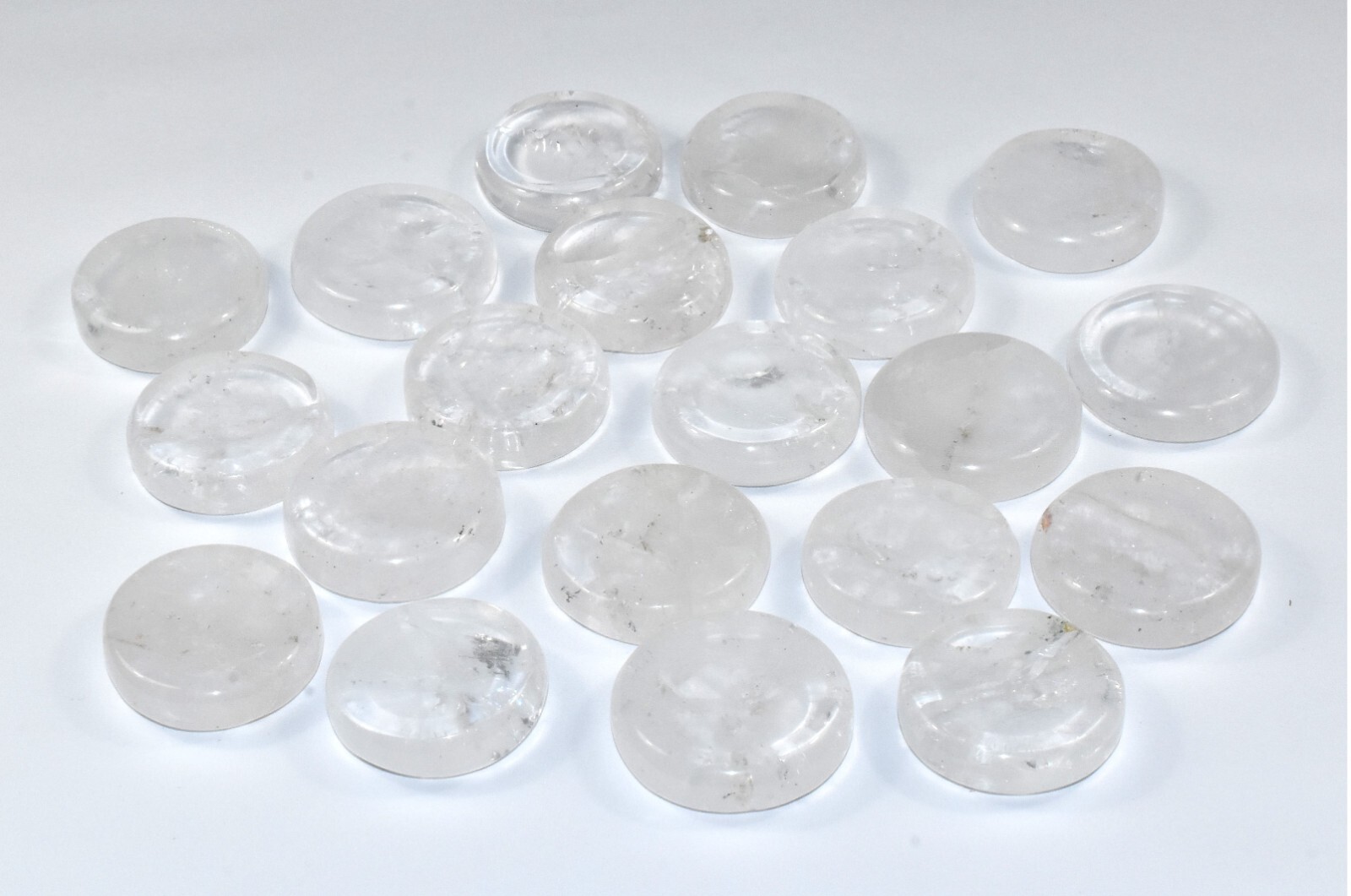 35mm Clear Quartz Stand for Sphere Egg Polished Natural Mineral India 1, 2, 5PCs