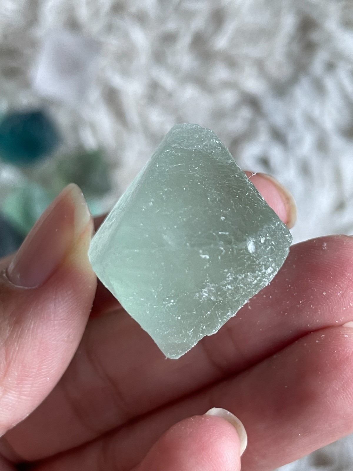 Raw Fluorite Octahedron Crystals – Natural Rainbow Fluorite- Intuitive pick