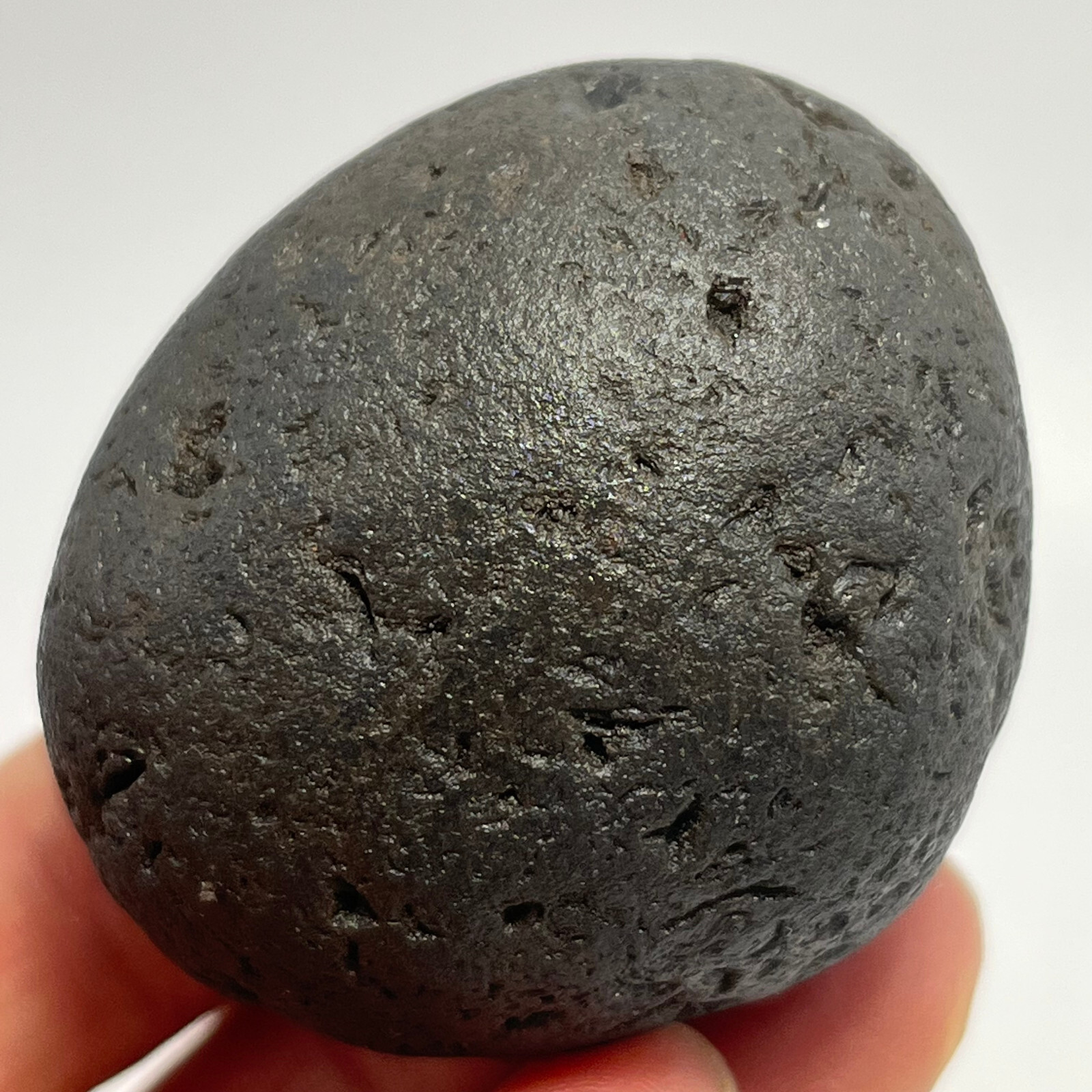 91gr Indonesia Natural Tektite Meteorite 100 % Meteor Black