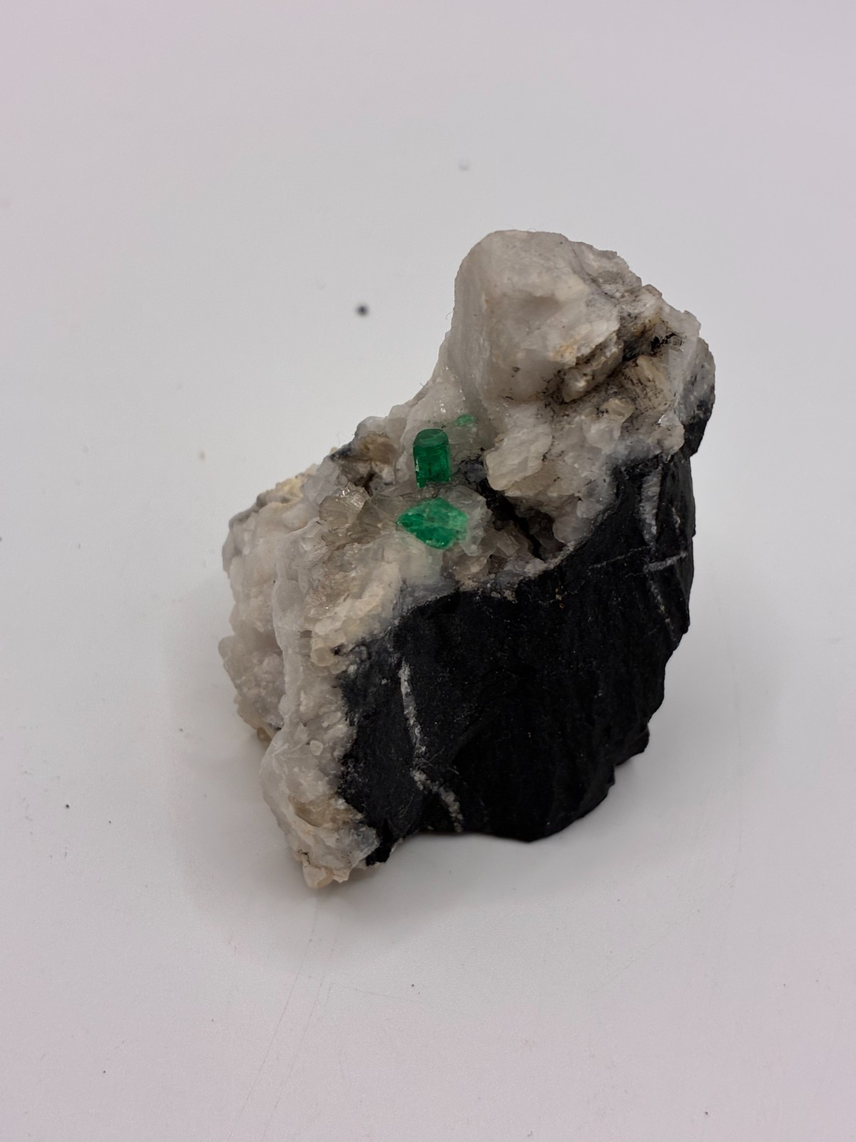 Rough Crystal Colombian Emerald Raw Matrix Collector Piece, Natural Not treament
