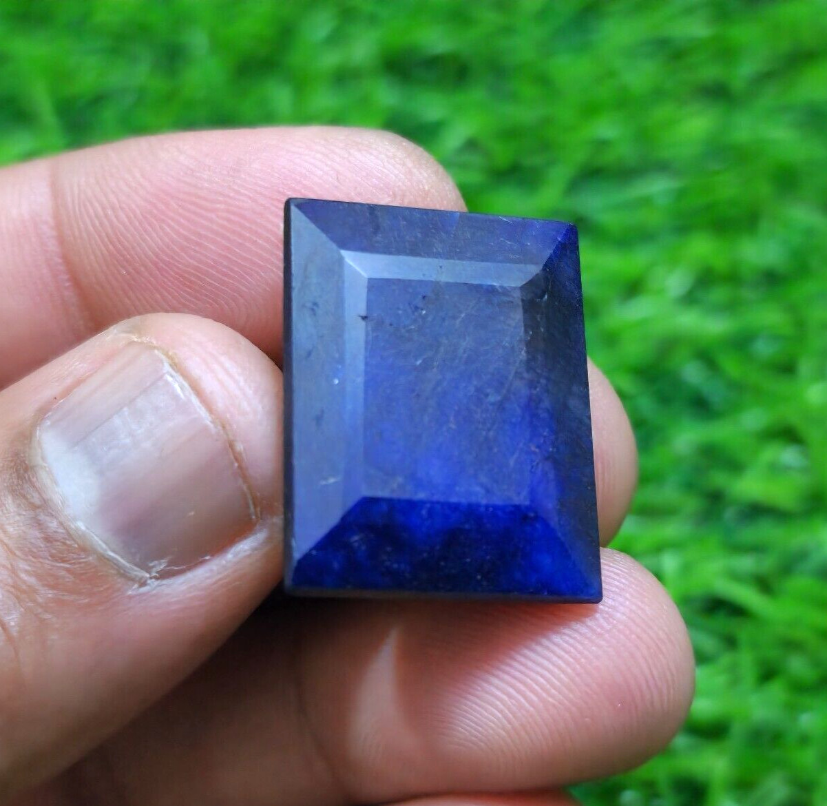 56.20 Crt Stunning Fine Blue Sapphire Faceted Octagon Loose Gemstone For Jewelry