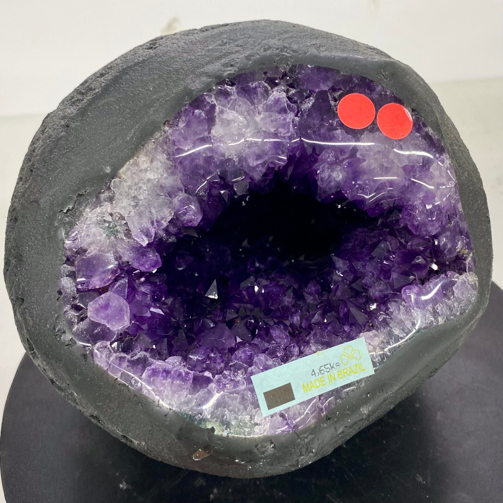 10.22LB Natural Amethyst geode quartz cluster crystal specimen Healing