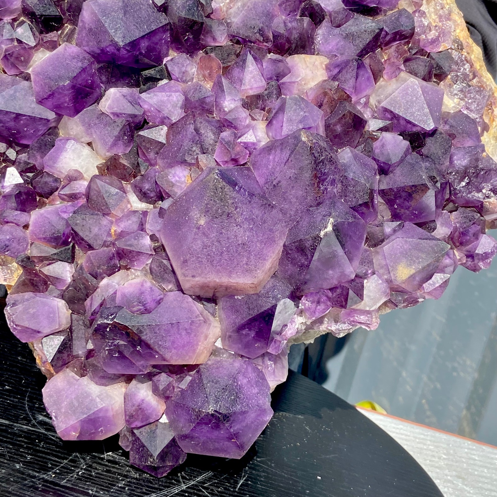 42.54LB Natural amethyst Cluster Quartz Crystal backbone mineral Specimen Healin
