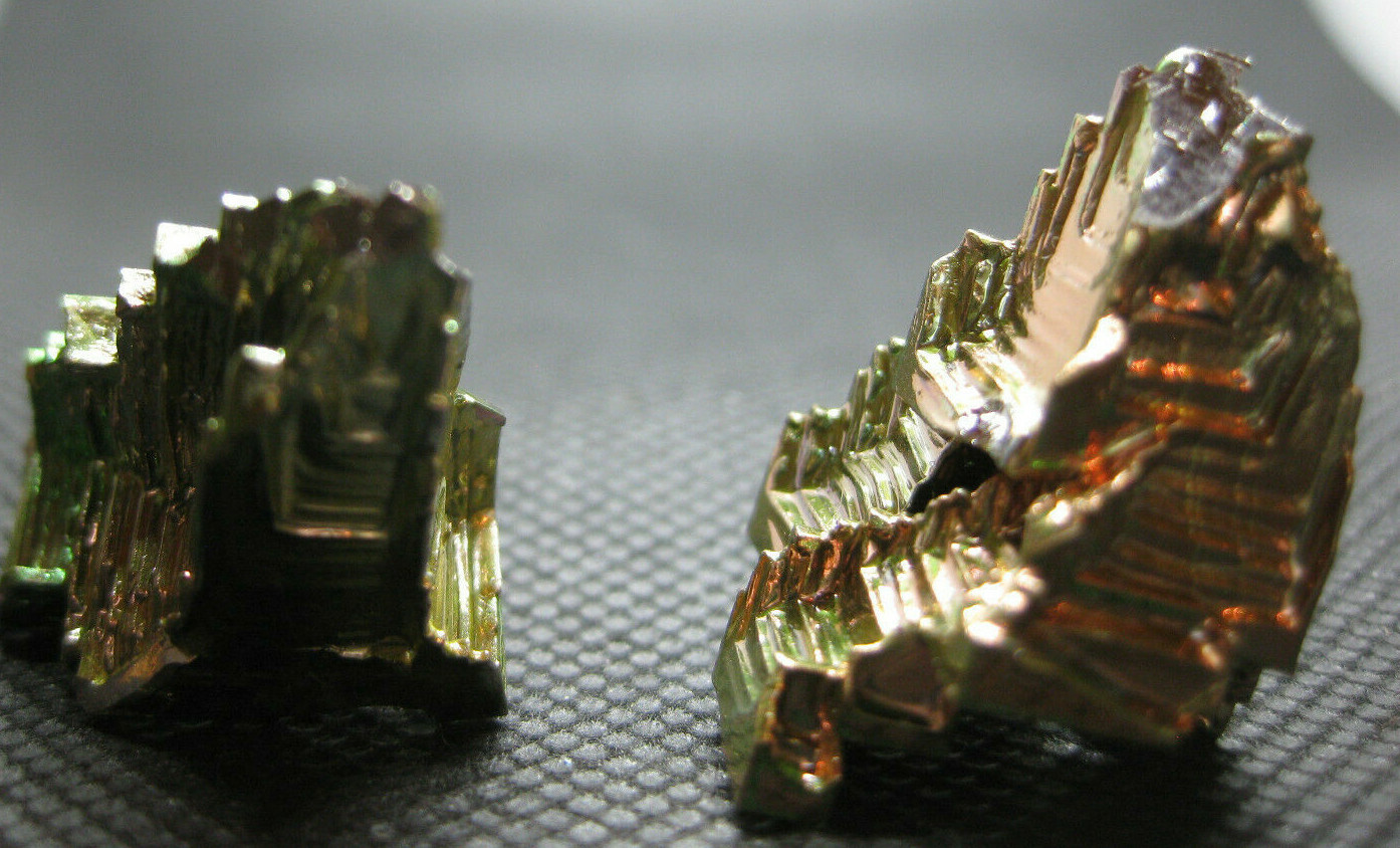 3 Pieces Bismuth Crystal Specimens Rainbow Colors 46 Grams Gemstone Mineral #603