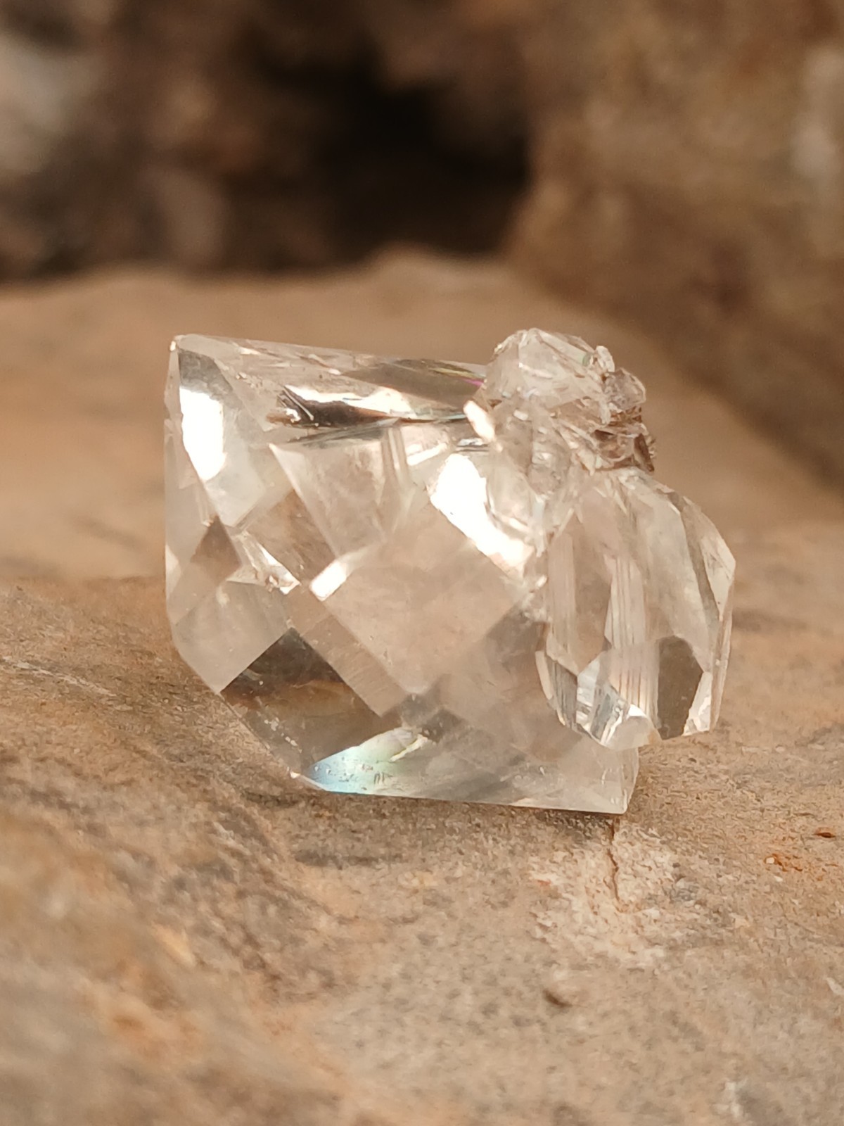 😍 Genuine DT 🌈 Herkimer 💎 6 Crystal Cluster Self Collected In NY ❤️
