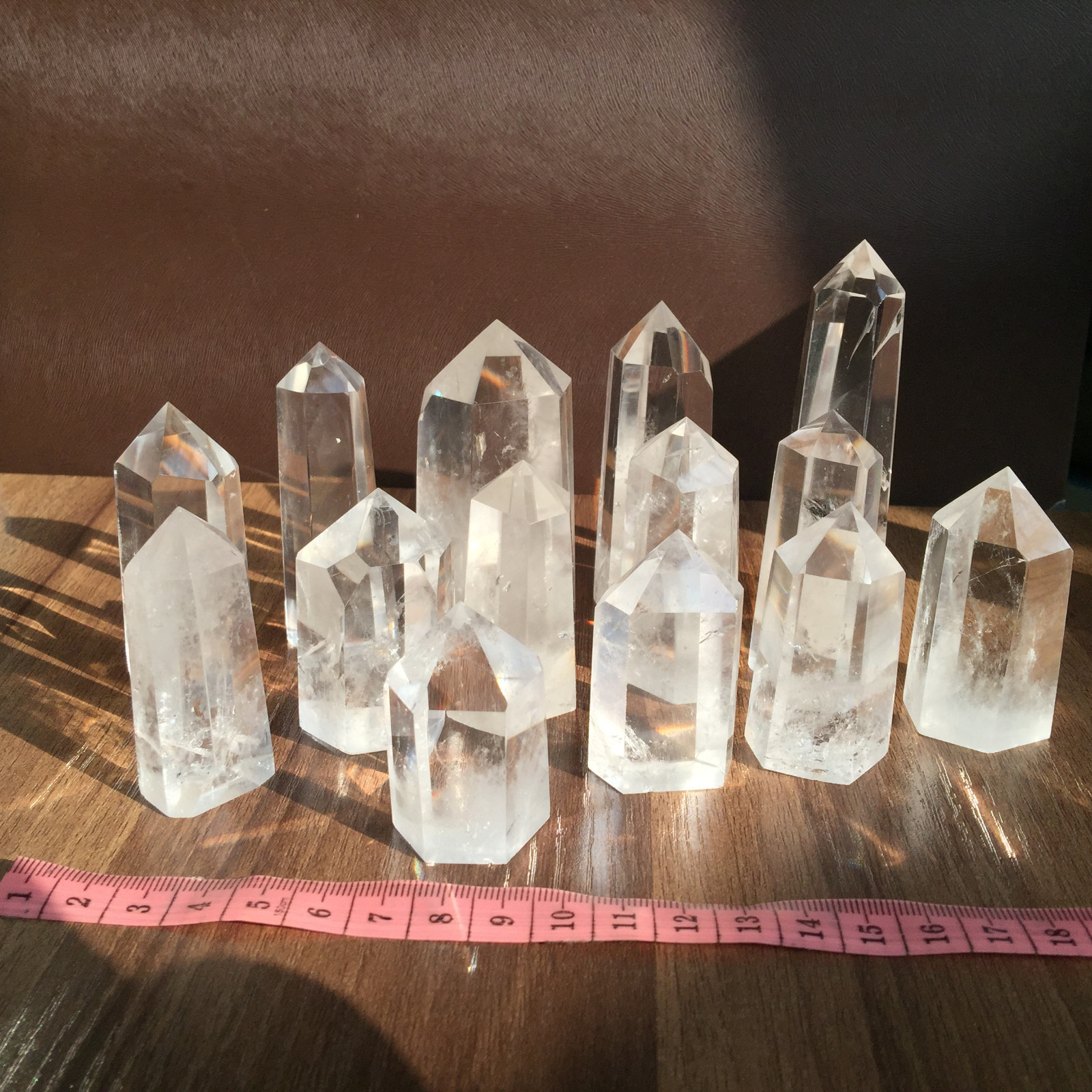 A lot natural clear quartz obelisk white crystal wand point healing random 2.2LB