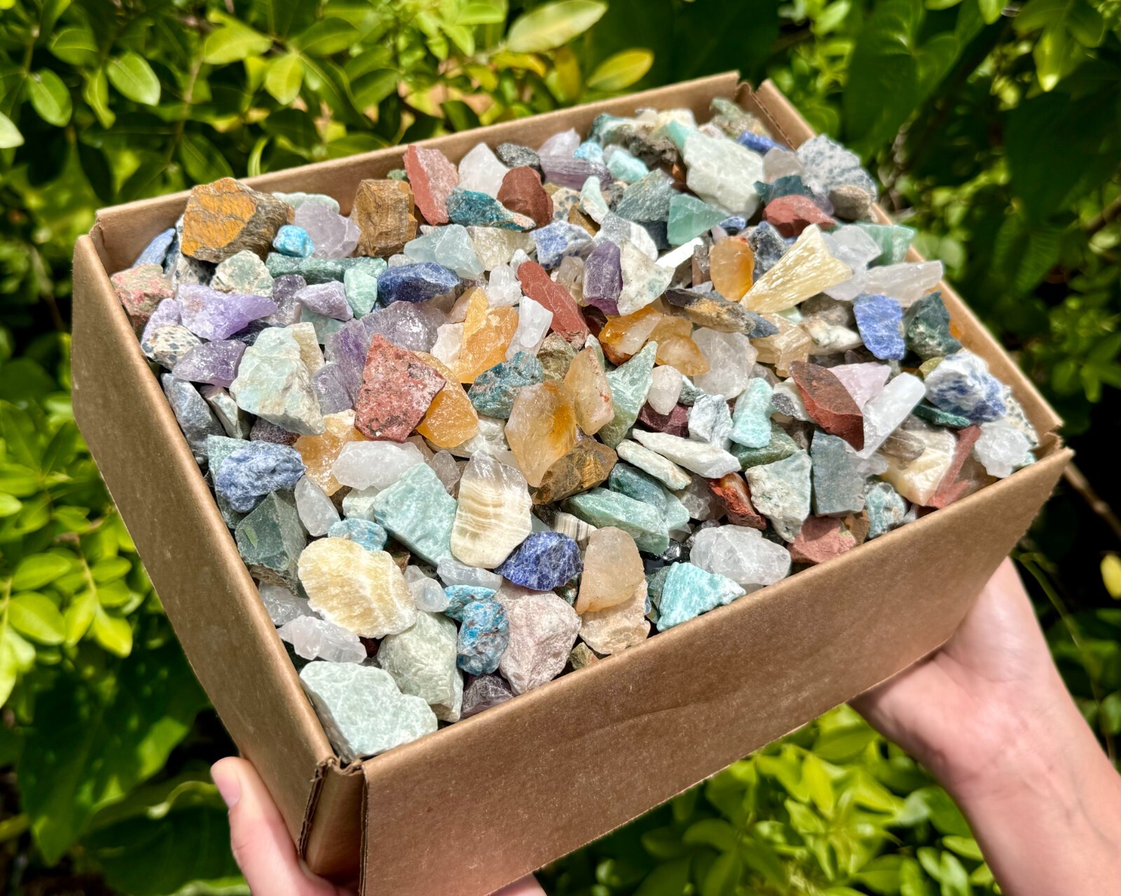 20 lb Wholesale Assorted Rough Gemstone Chips Box – CRAZY CHEAP Raw Crystals