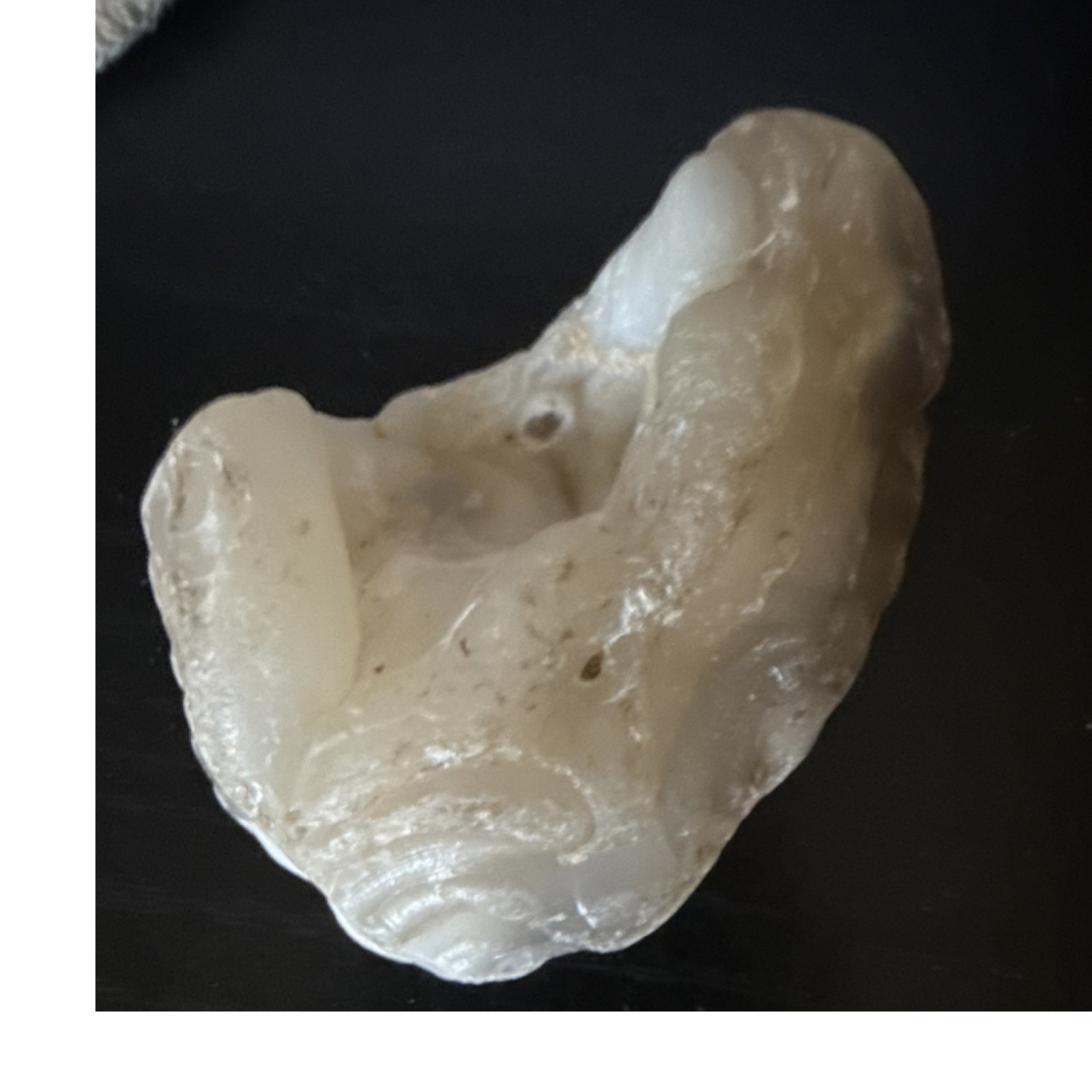 White Natural rose swirls rock Specimen, Approx. 2.5–3 Inches Collectible