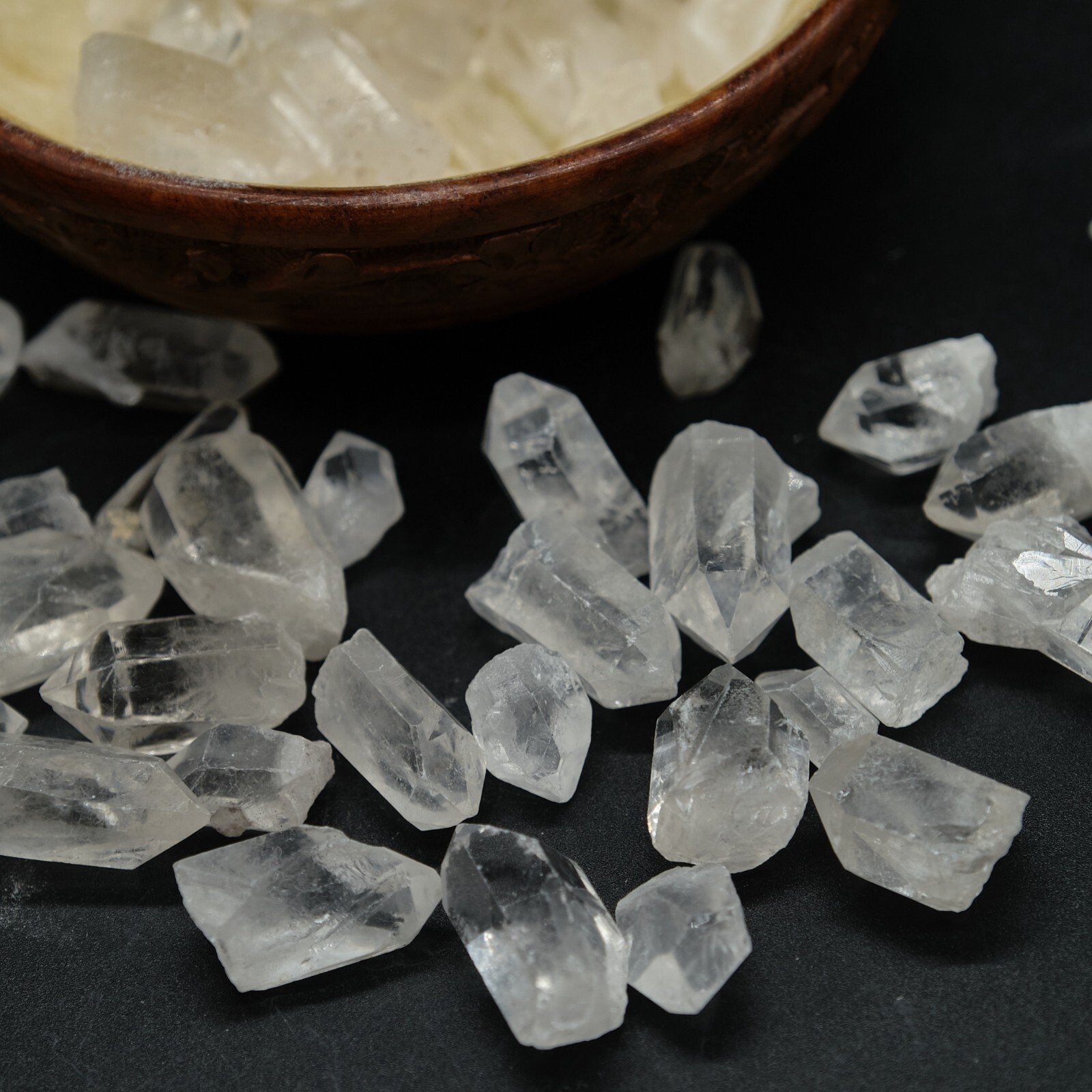 Mini Clear Quartz Point Small Rough Natural Raw Stone Wholesale 2-4cm x 20 Pcs