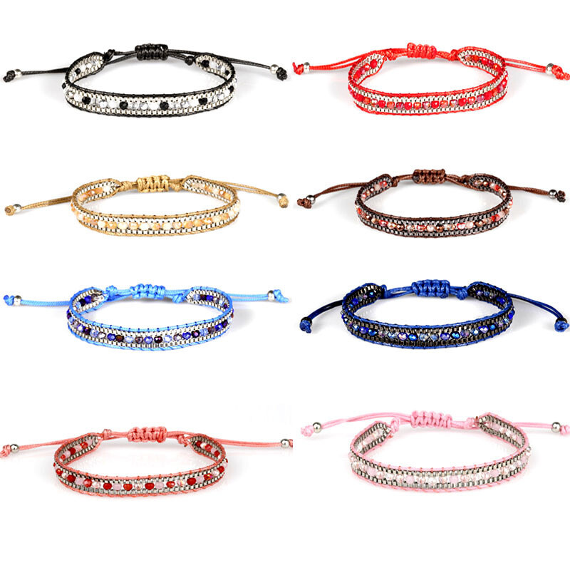 Originality Retro simplicity Bracelet Quartz Braided rope Push-pull Bracelet