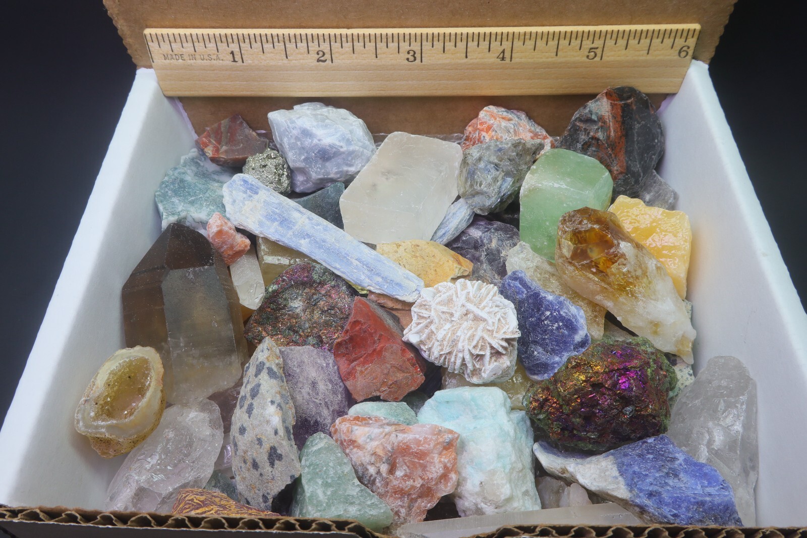 Crafters Collection 2 Lbs Natural Crystals Mineral Specimens Mixed Gemstones