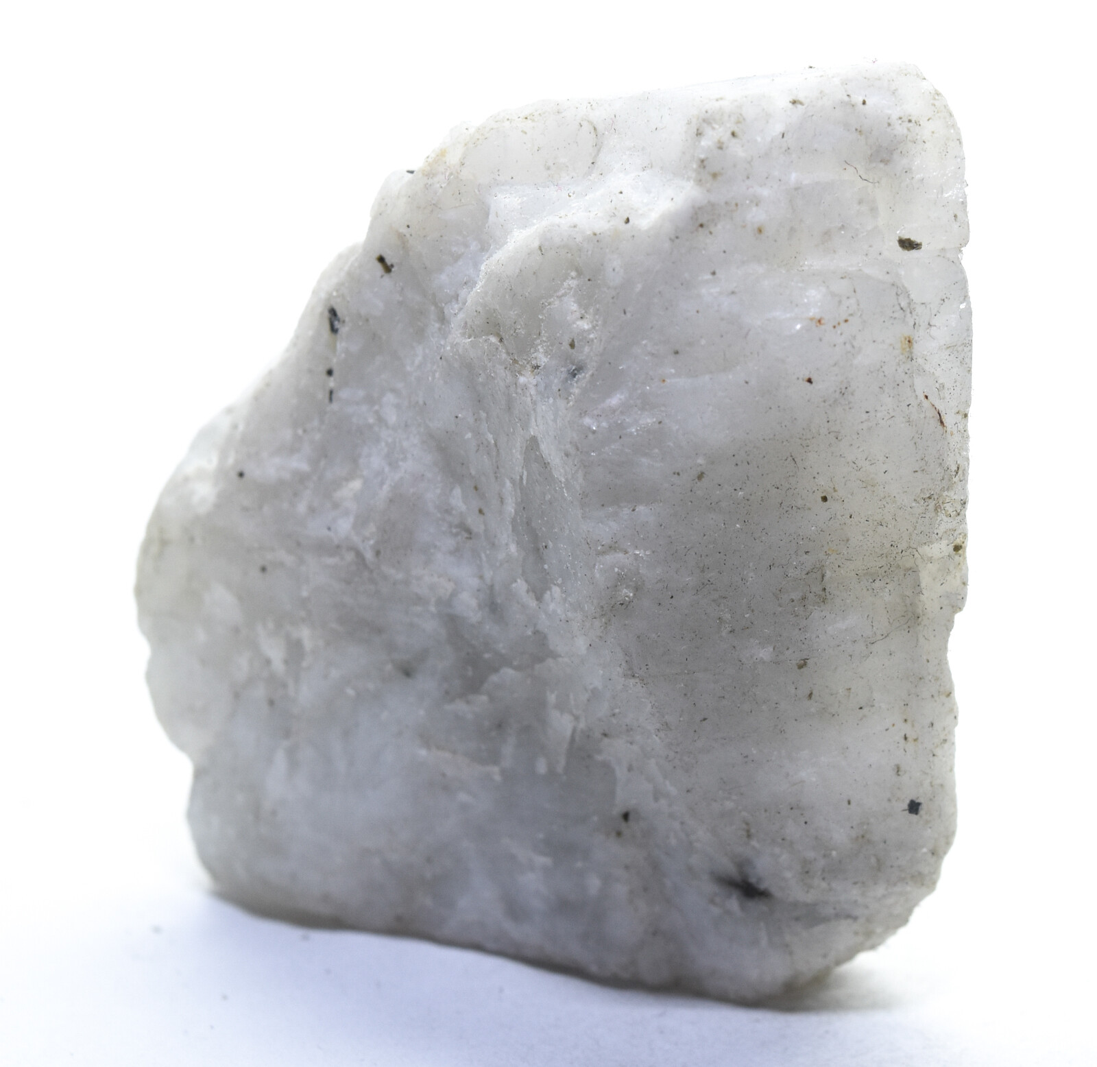 105g White Rainbow Moonstone Rough Sparkling Feldspar Gemstone Mineral – India