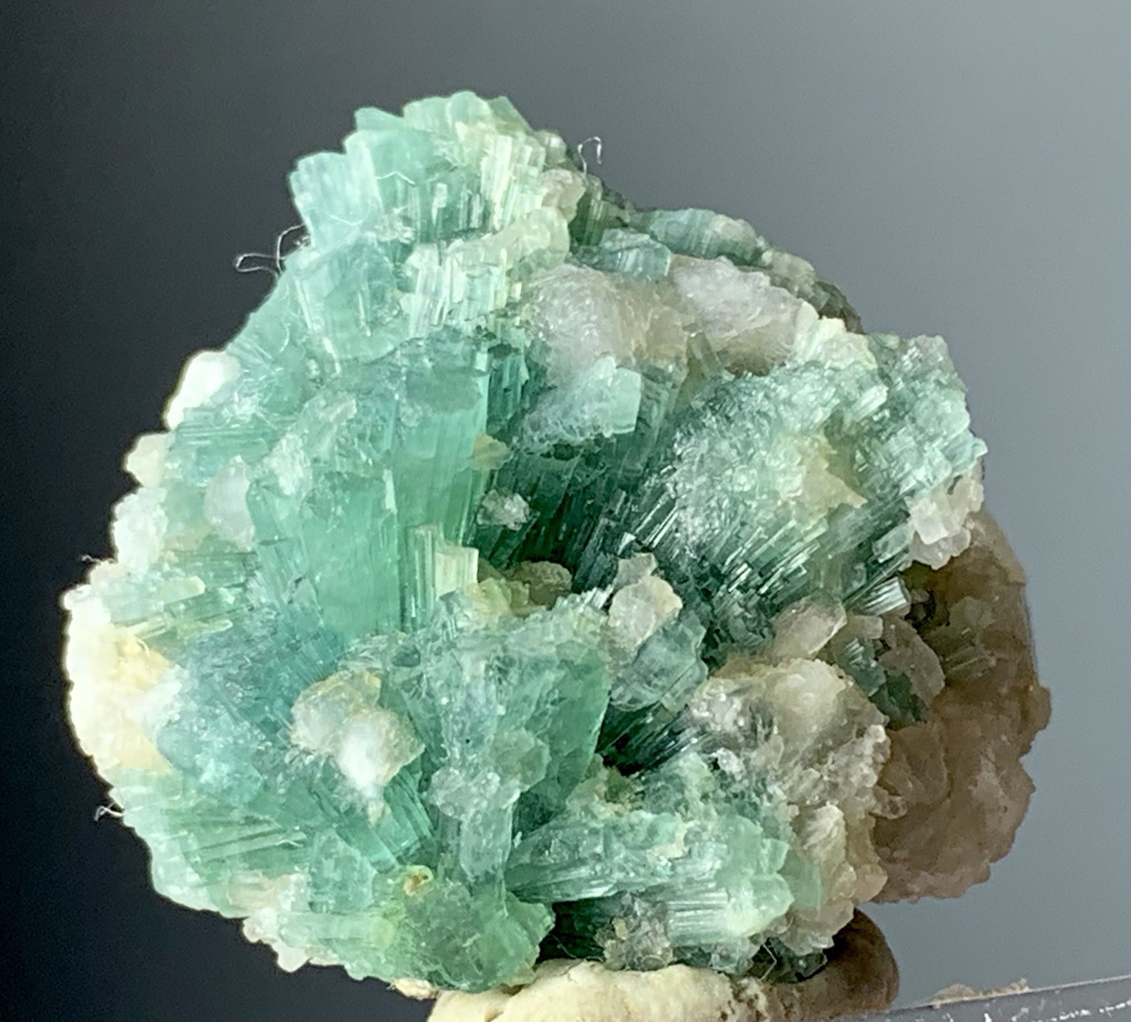 71 Ct Natural Tourmaline Crystal Bunch Afghanistan Green Mineral Specimen