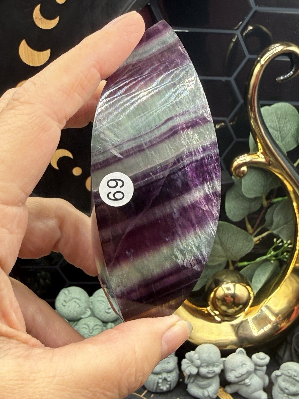 Natural Candy Fluorite Twists Freeform Beautiful Colors Free shipping