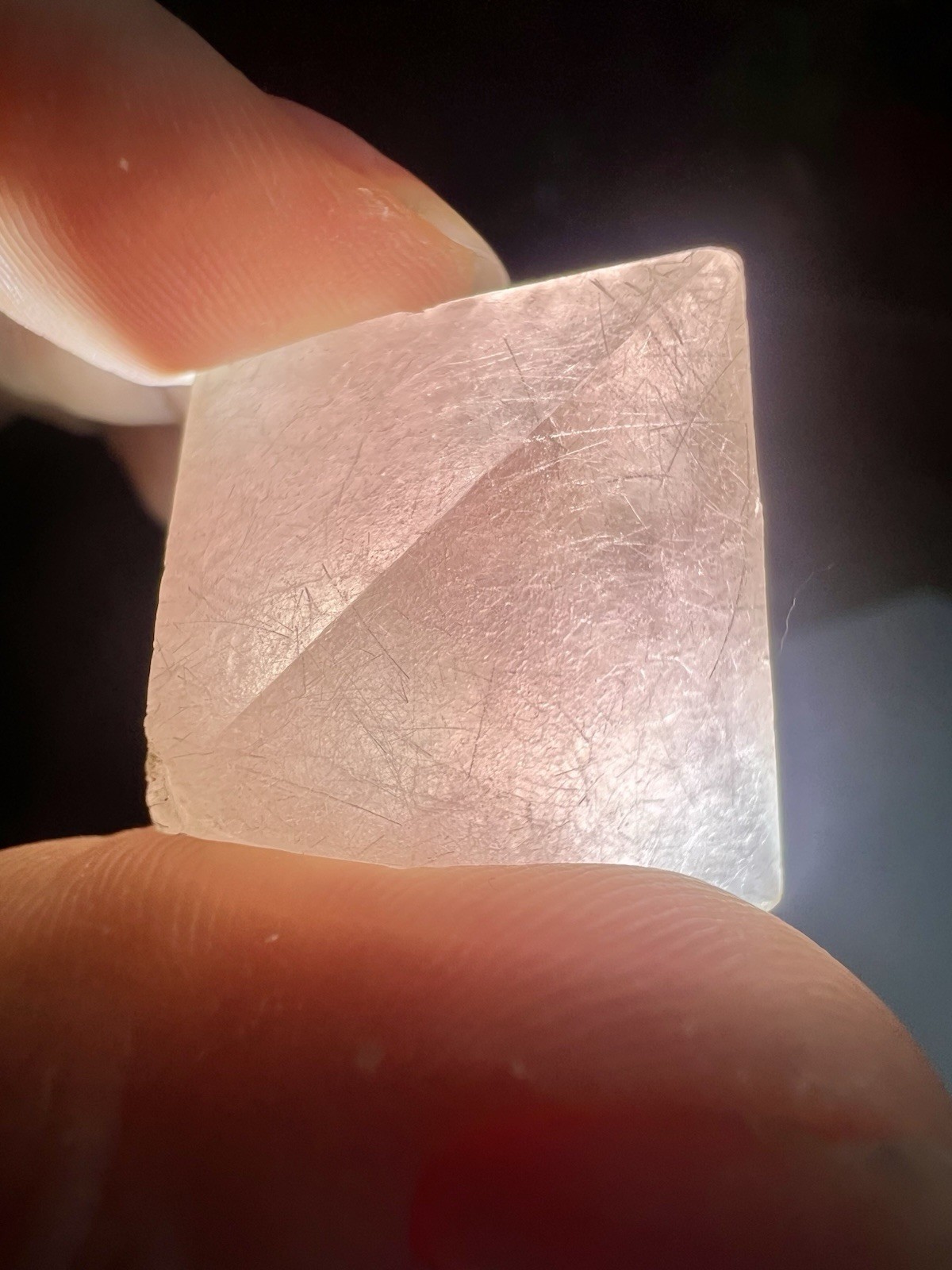 Pink Octahedral Fluorite From Inner Mongolia, China