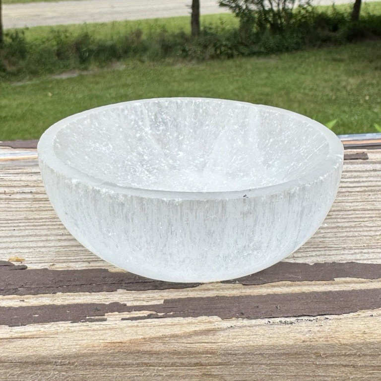 Natural Crystal Quartz Bowl